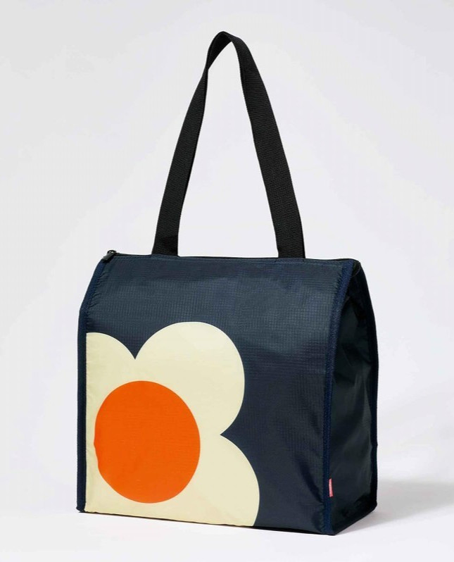 Orla Kiely Insulated Cooler Bag GLOW Japan Magazine Supplement Flower Big 32cm