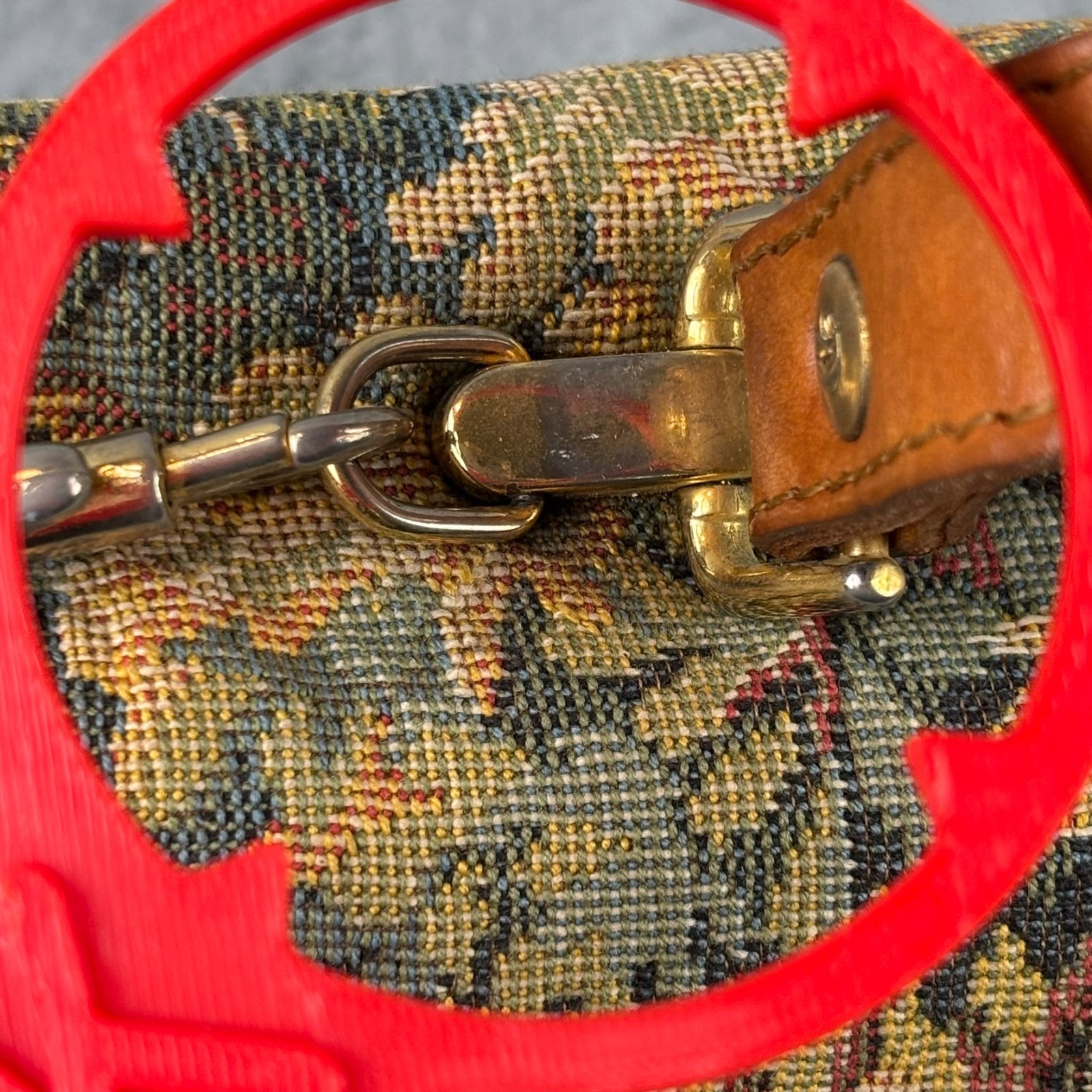 Gobelins Art Tapestry Convertible Crossbody Satchel Bag Swan Duck Pond Scenic