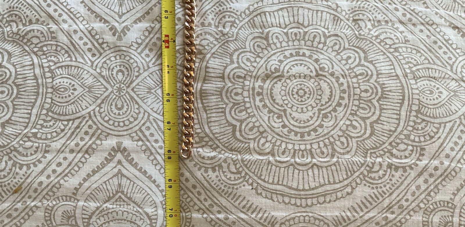 Antique Gold color tone Chain Strap for Handbag or purse. 68”L x 110mmW