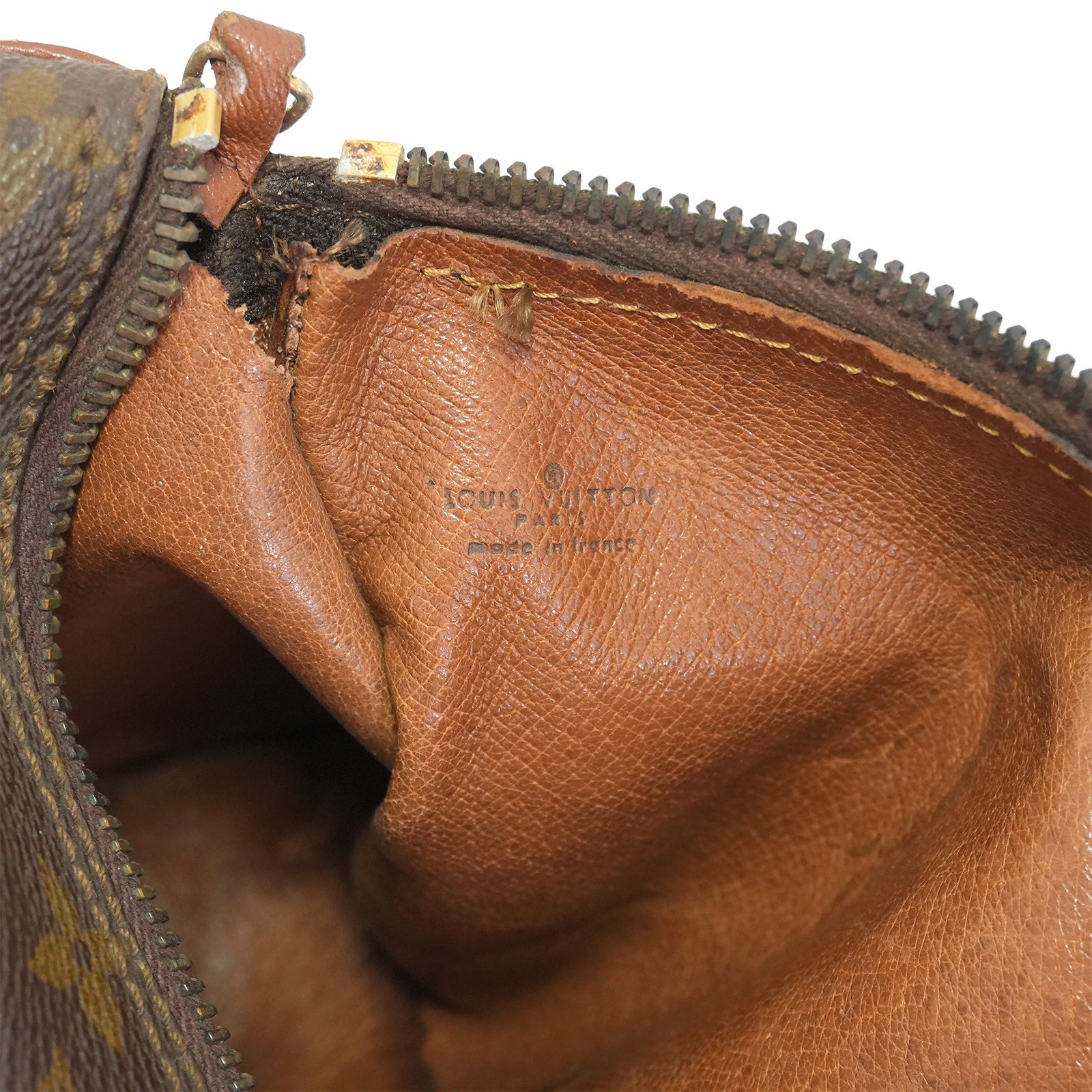 LOUIS VUITTON Monogram Papillon 30 M51385 Hand Bag Brown Auth #59077A