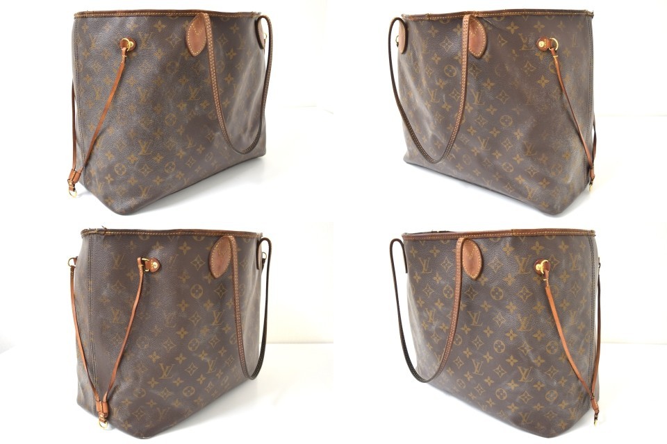 Auth Louis Vuitton Neverfull GM Tote Bag Monogram M40990 (M40157) LV 54002
