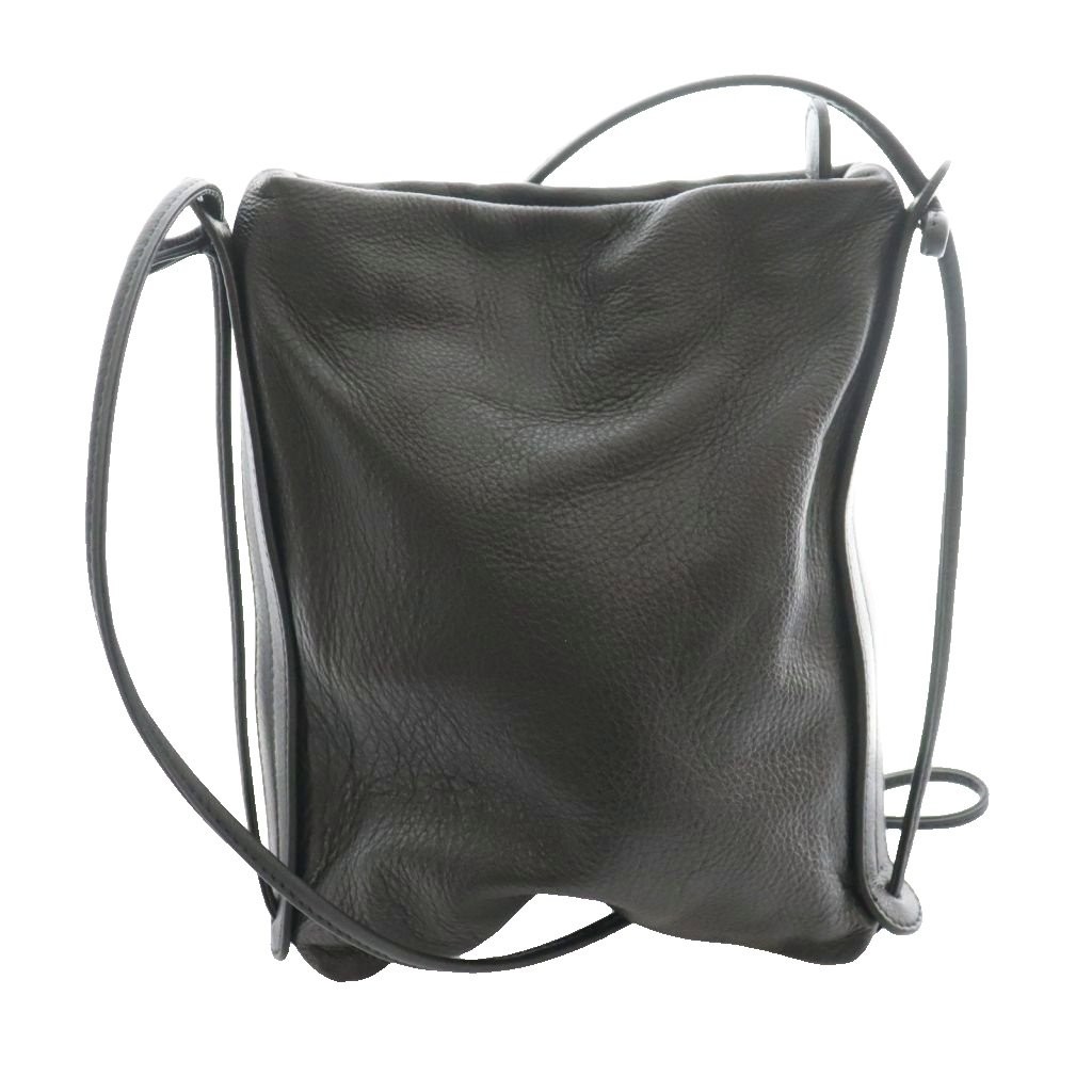 Marco Masi Black Leather Shoulder Bag, 24.5cm (9.6″), Excellent Condition