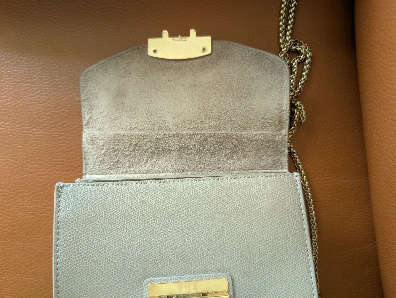 Furla Metropolis Crossbody Bag – Grey – Authentic
