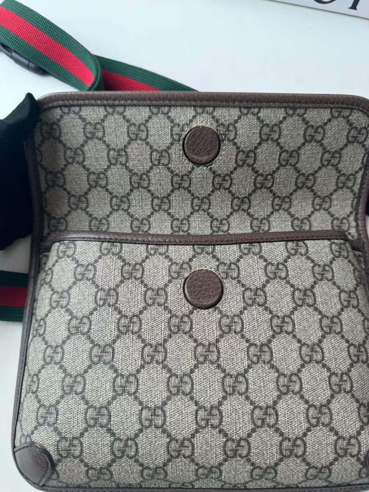 Gucci GG Monogram Tiger Head Waist Bag 24cm