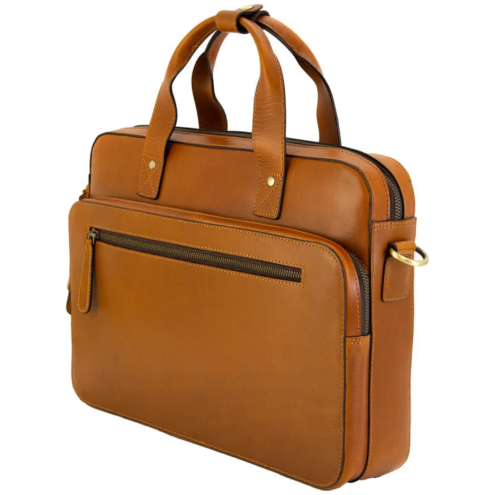 Smith & Wesson Briefcase Concealed Carry CCW Travel Bag Cross Body Brown NEW