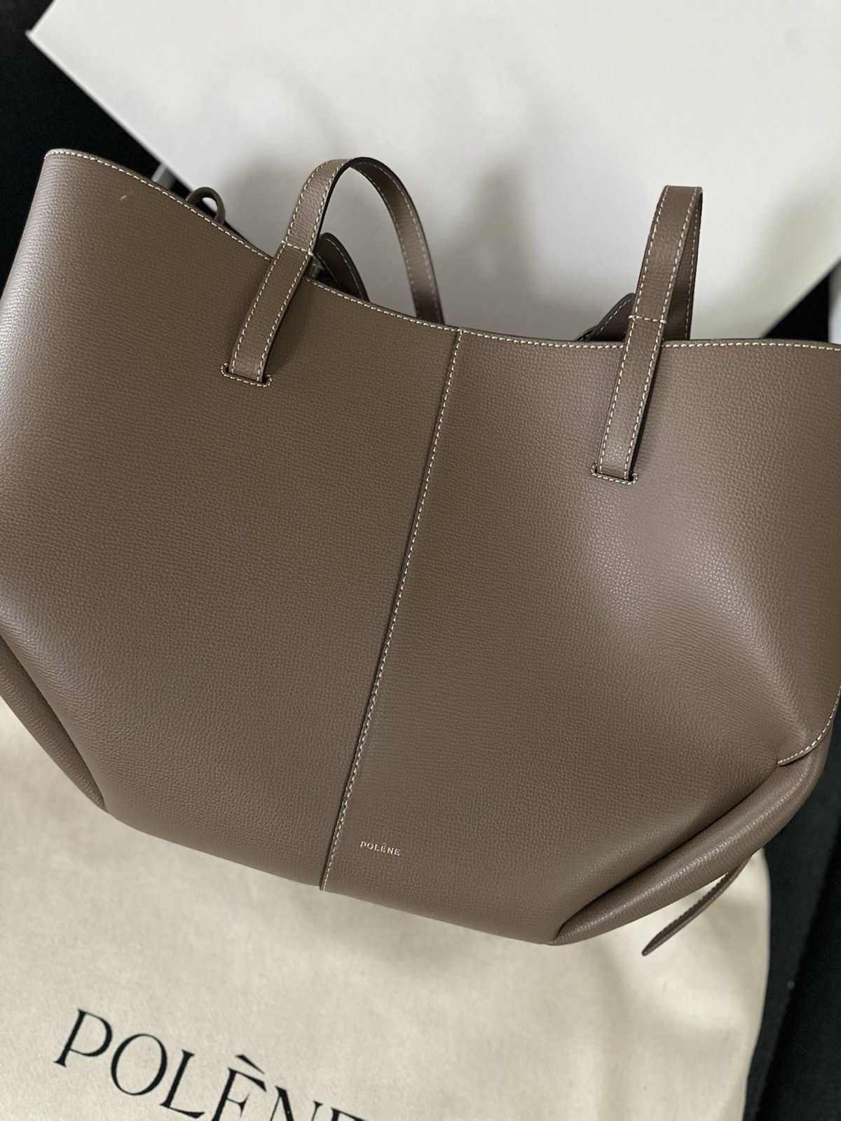 Polene Cyme Racine Graine Bag Large New Without Tags + Dust bag + Original Box