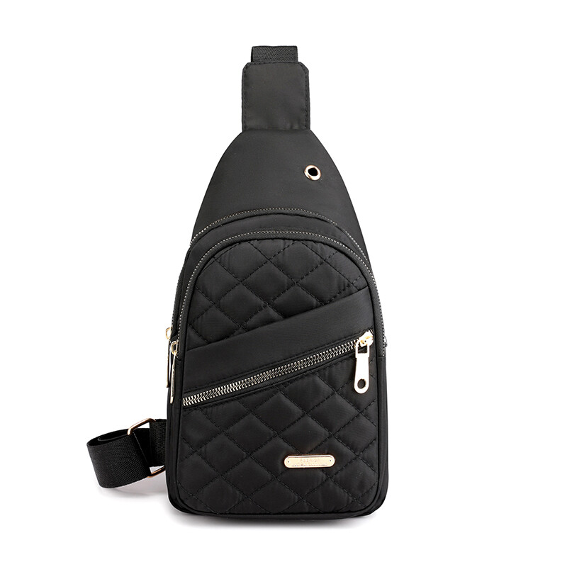 Women’s Chest Bag Shoulder Crossbody Bag Large Capacity Zip Backpack Storage Bag