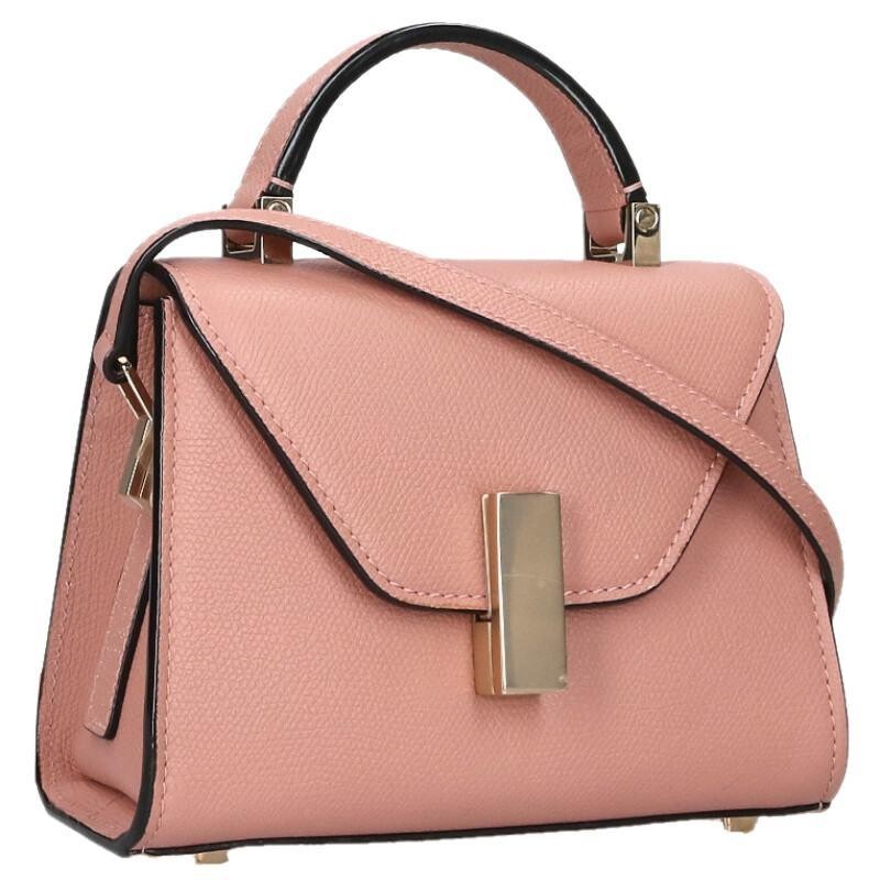 VALEXTRA Bag: Iside Micro Pink W16.5H12D7cm w/dust bag;