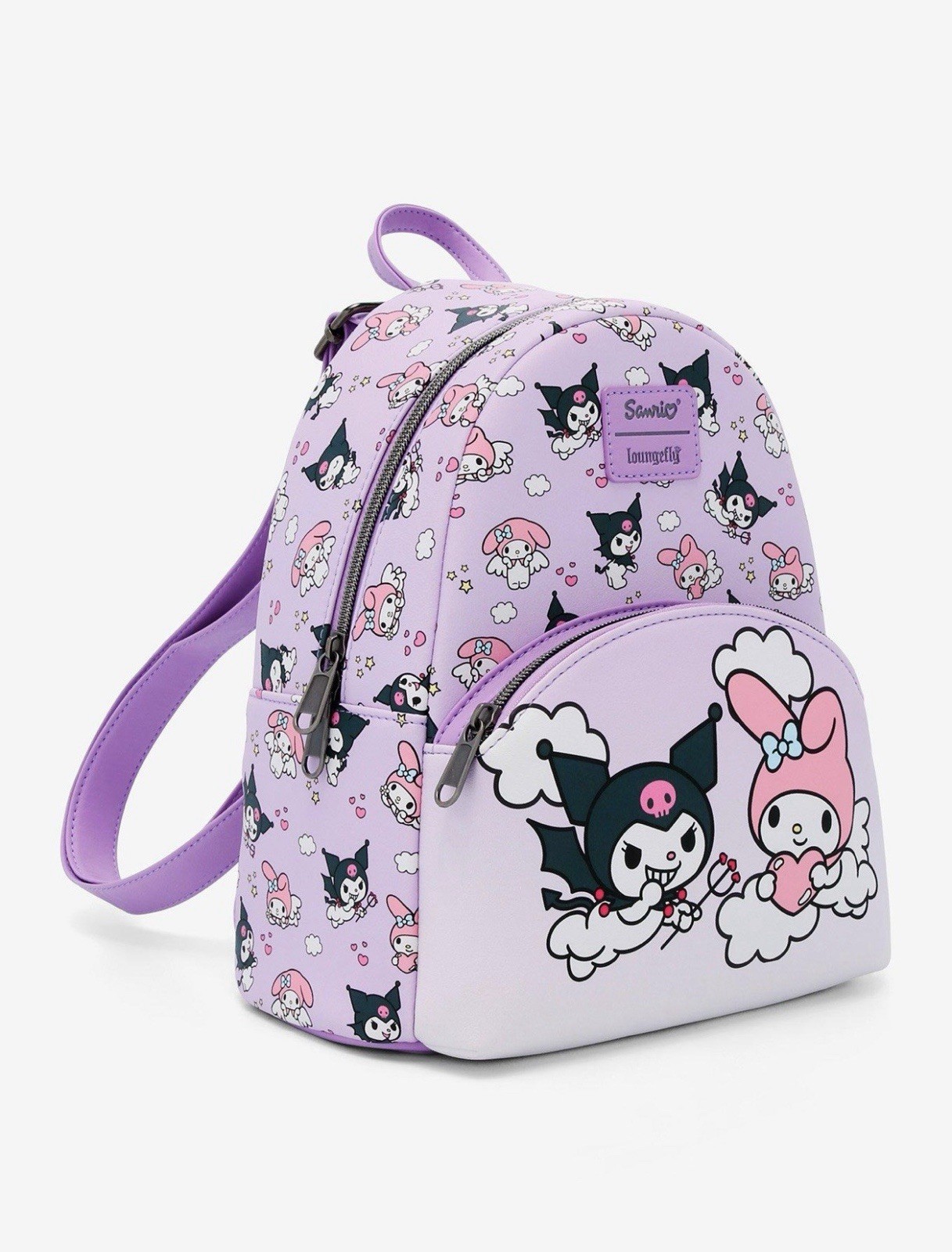 Loungefly Kuromi & My Melody Angel & Devil Mini Backpack And Matching Wallet!!!
