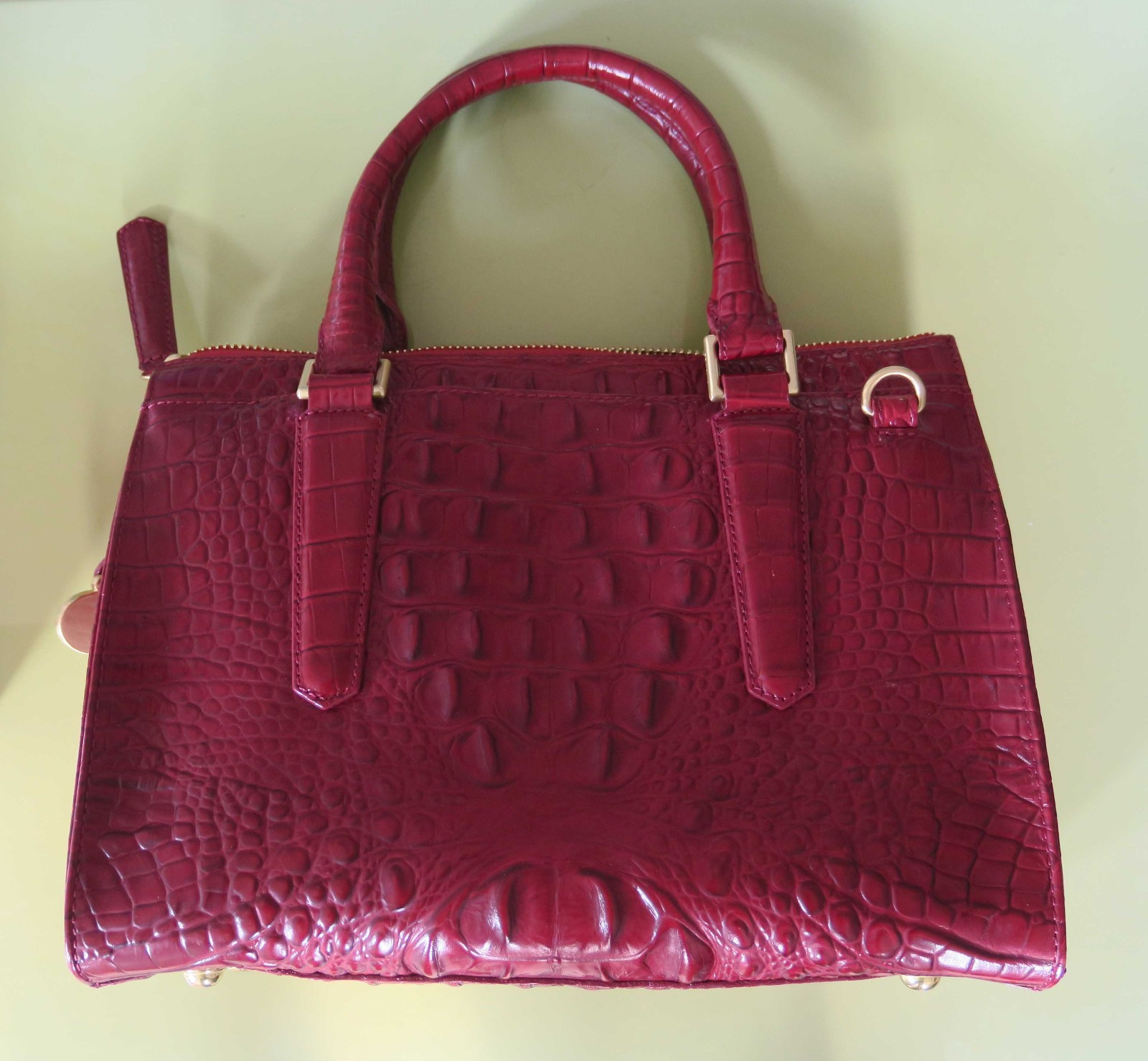 NWOT Brahmin Anywhere Convertible Carmine Red Melbourne