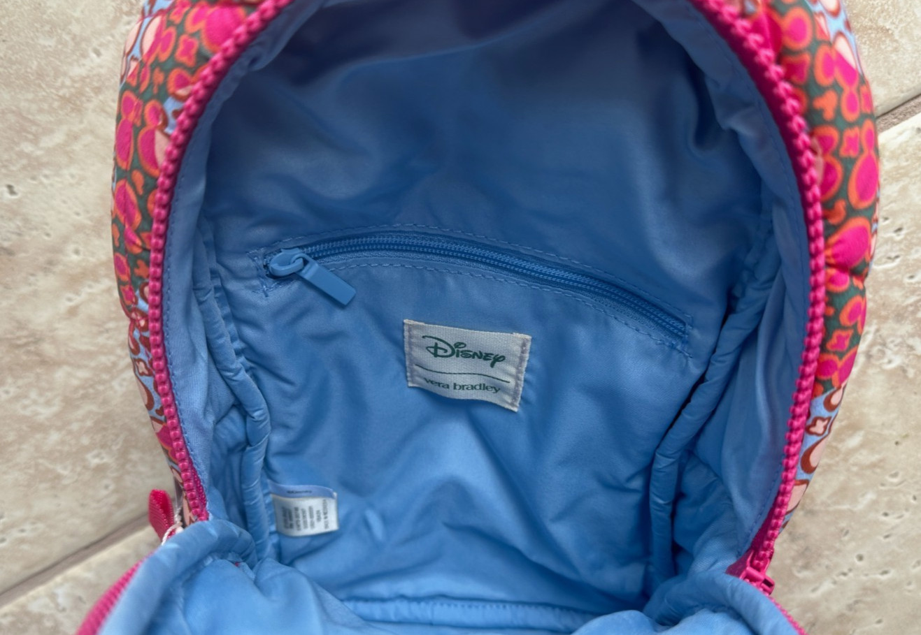 VERA BRADLEY X DISNEY LORMAN SLING BACKPACK:NWT MICKEY MOUSE KALEIDOSCOPE PINK