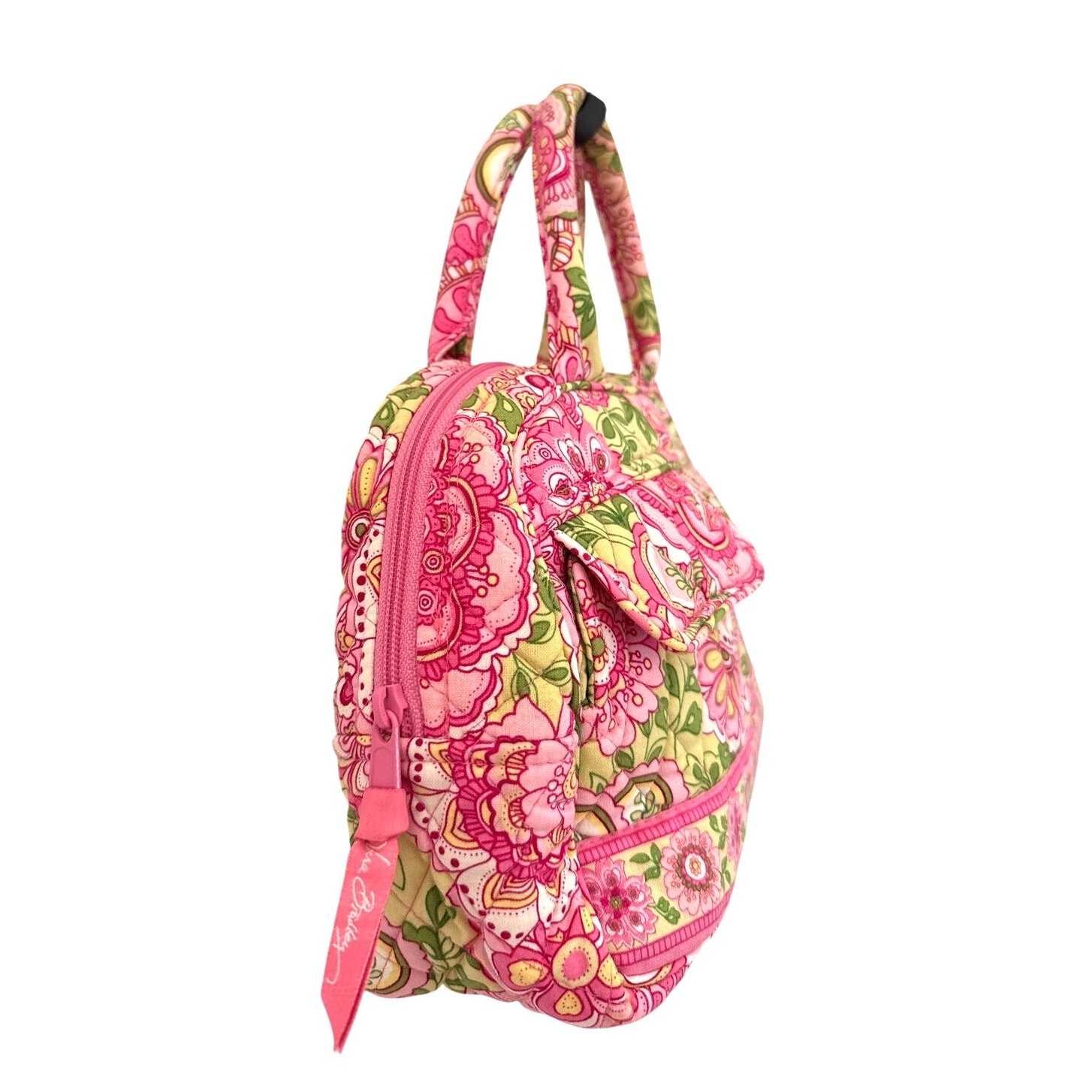 Vera Bradley Petal Pink Paisley Lola Bag Retired Classic Cotton