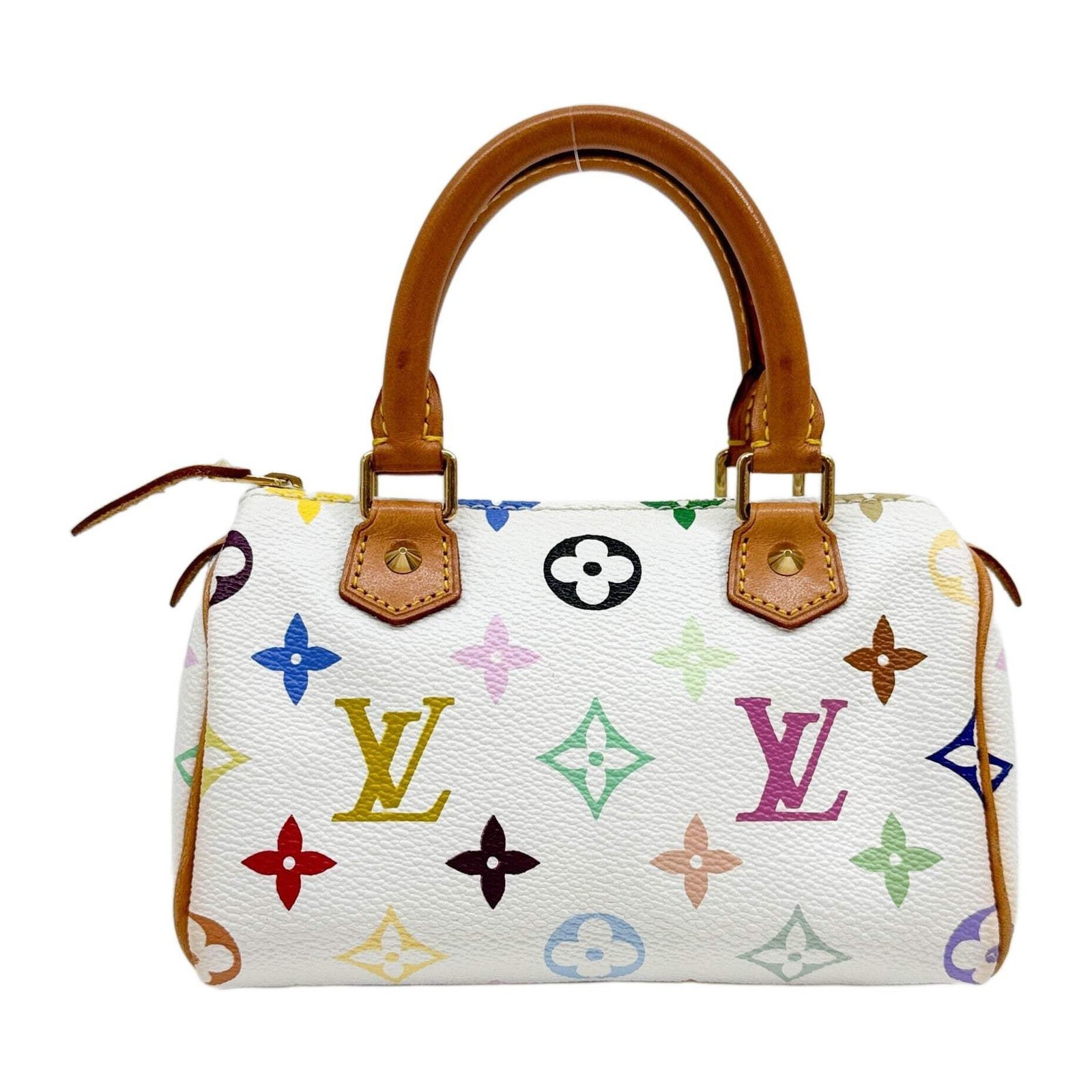 LOUIS VUITTON LV x Takashi Murakami Mini Speedy Mulitcolor Monogram White Canvas