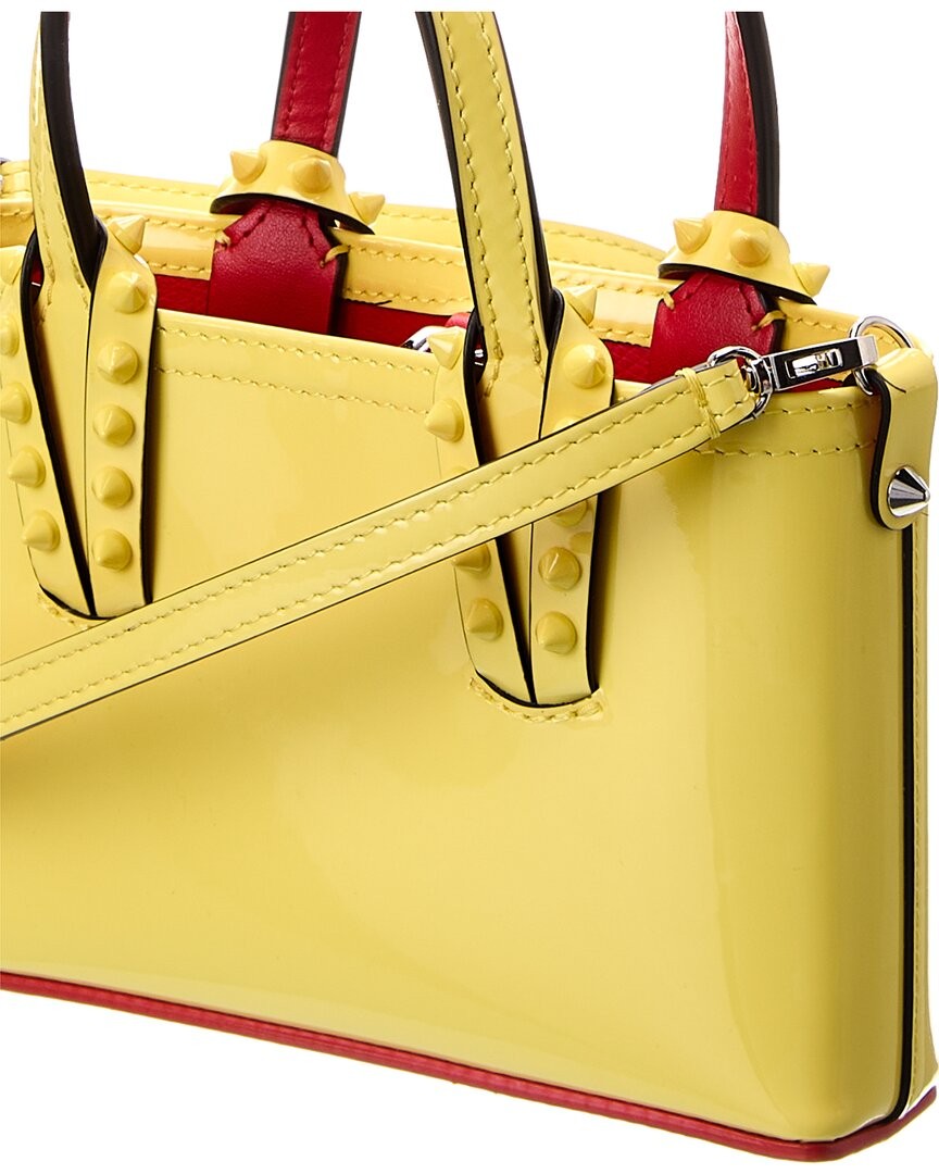 Christian Louboutin Cabata Nano Patent Tote Women’s Yellow