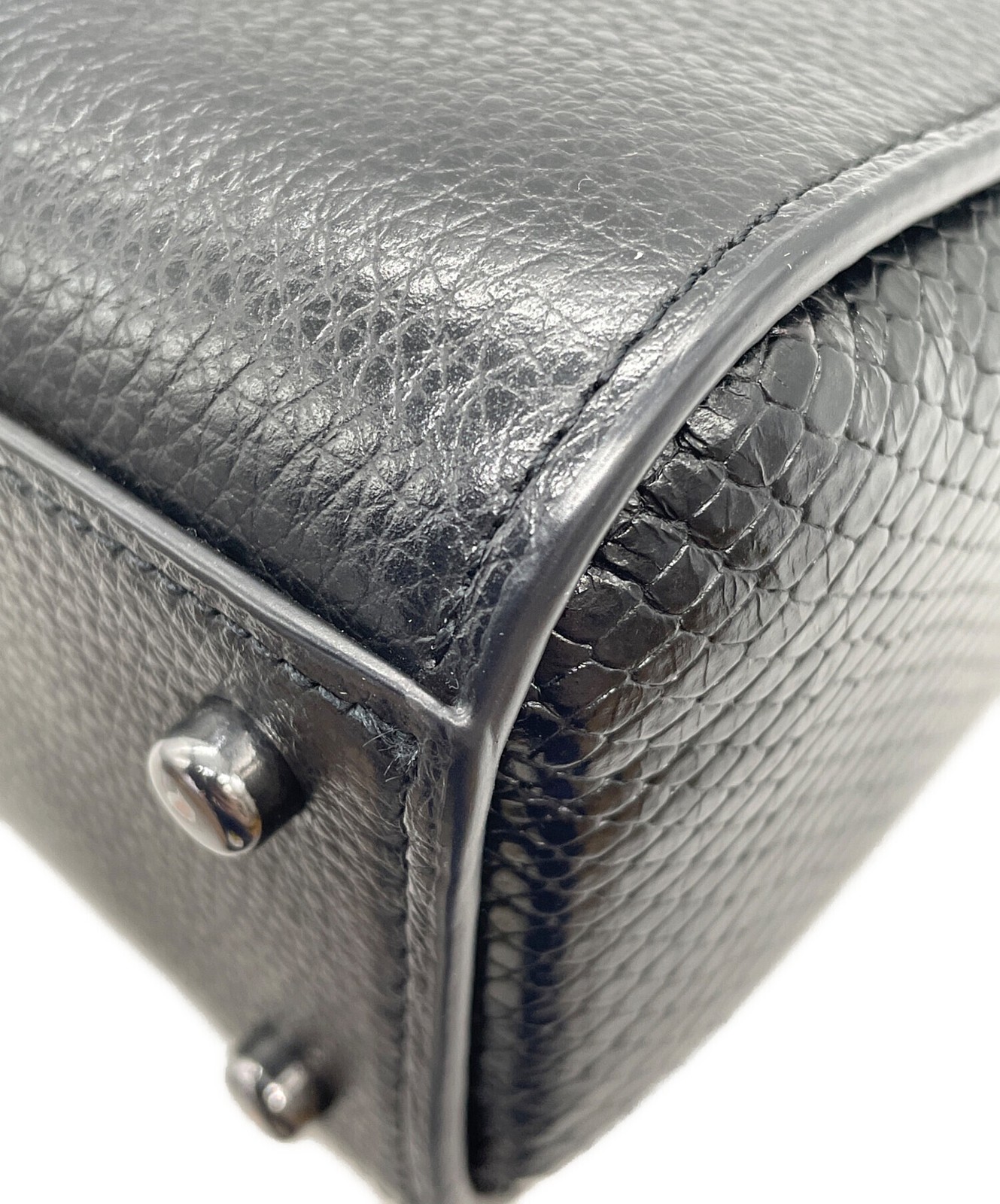 Coach MORGAN TOP HANDLE SATCHEL CF321 Black Bag #TFB8616