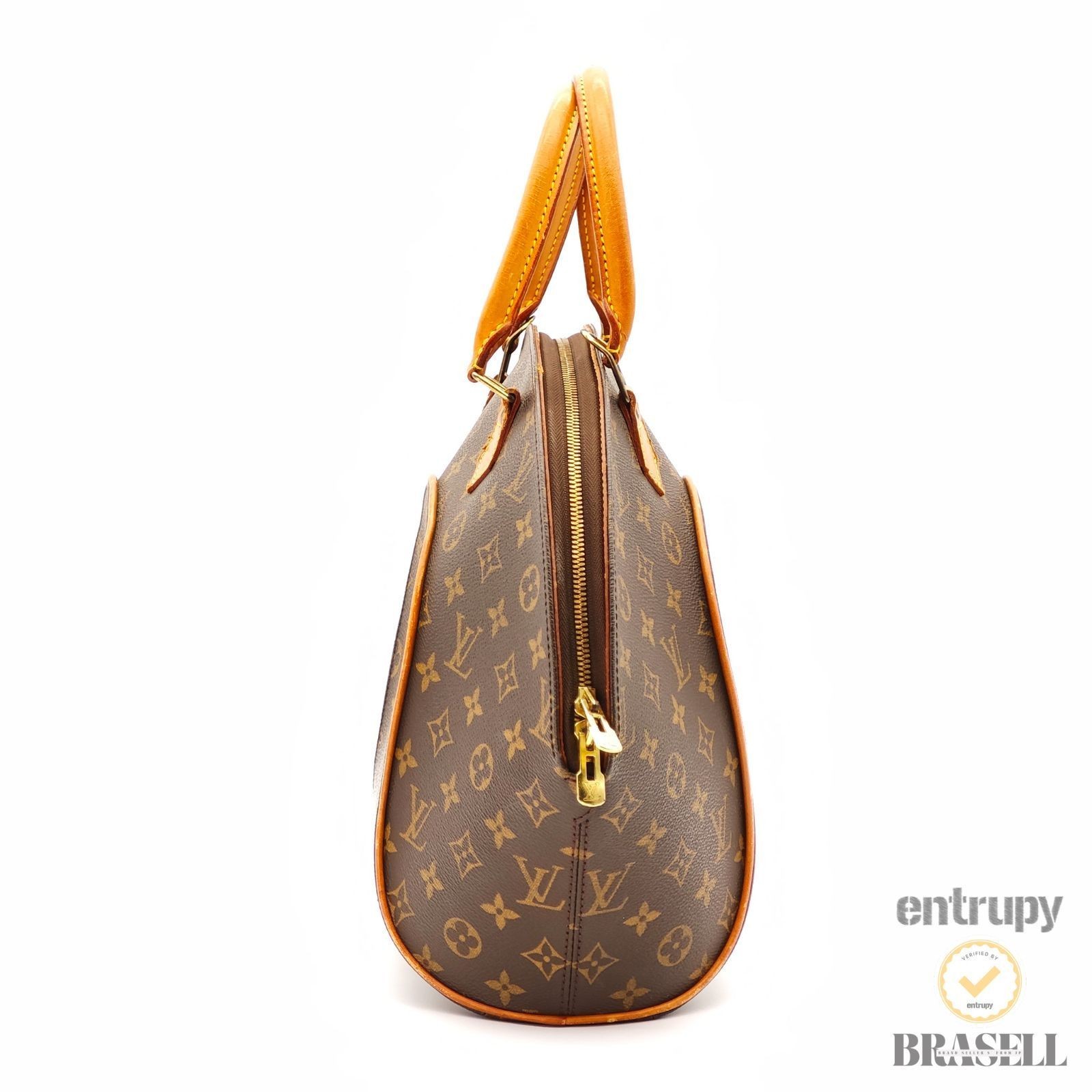 LOUIS VUITTON Ellipse MM M51126 Hand Bag Monogram Canvas Brown 【ImportFeeFREE】