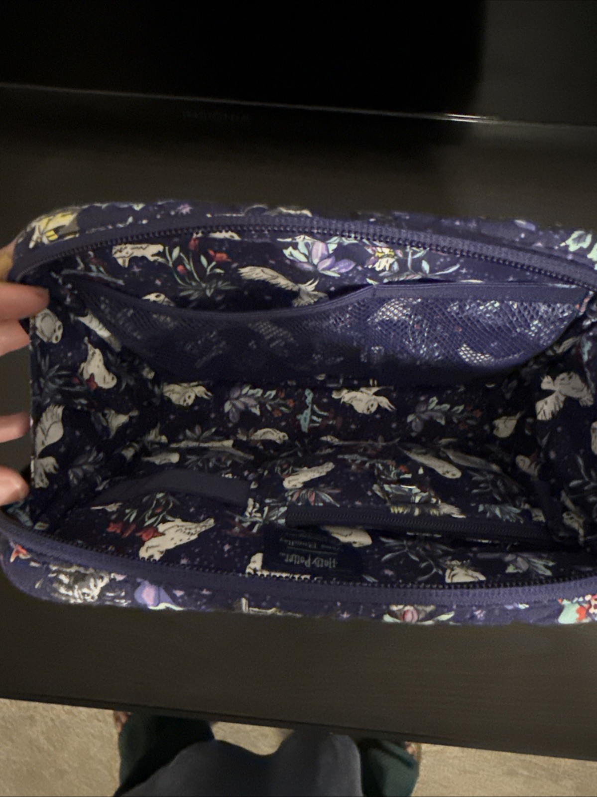Vera Bradley Harry Potter Tech Bag Cord Organizer Case Forbidden Forest Zip Bag