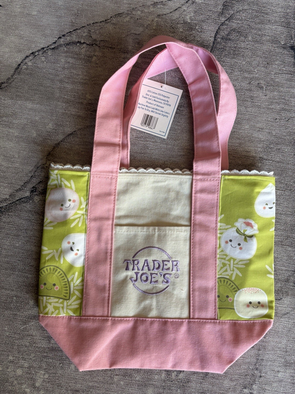 customized Trader Joe’s Mini Canvas Tote Bag – Dim Sum/dumplings