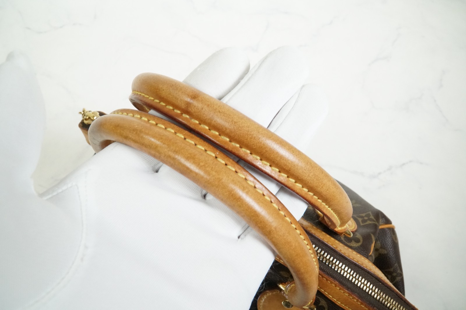 [AB Good] Louis Vuitton Monogram Tivoli PM Handbag M40143 Brown Vintage Canvas