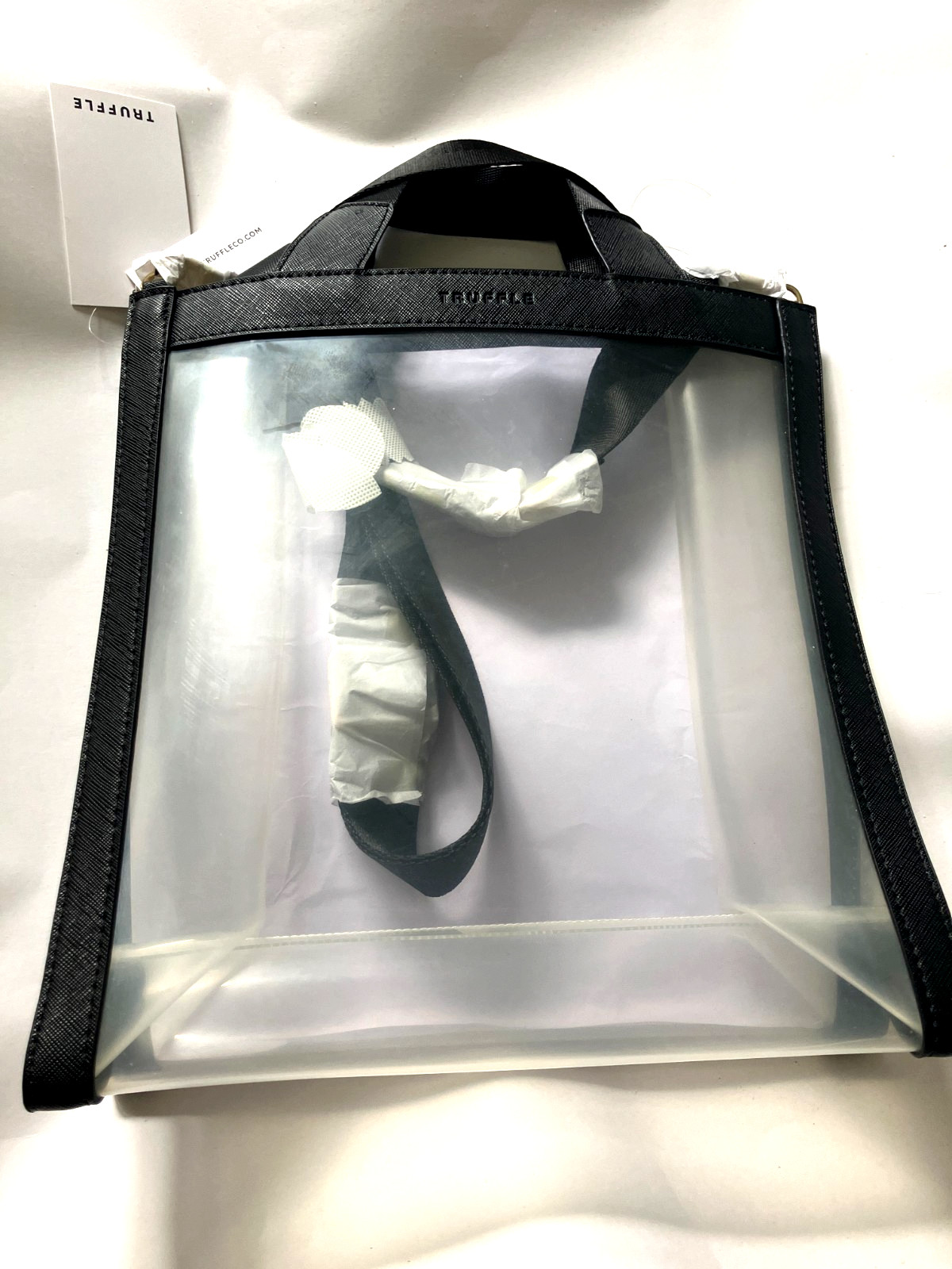 Truffle Clarity Tote in Black – Rare/Discontinued – New in Package
