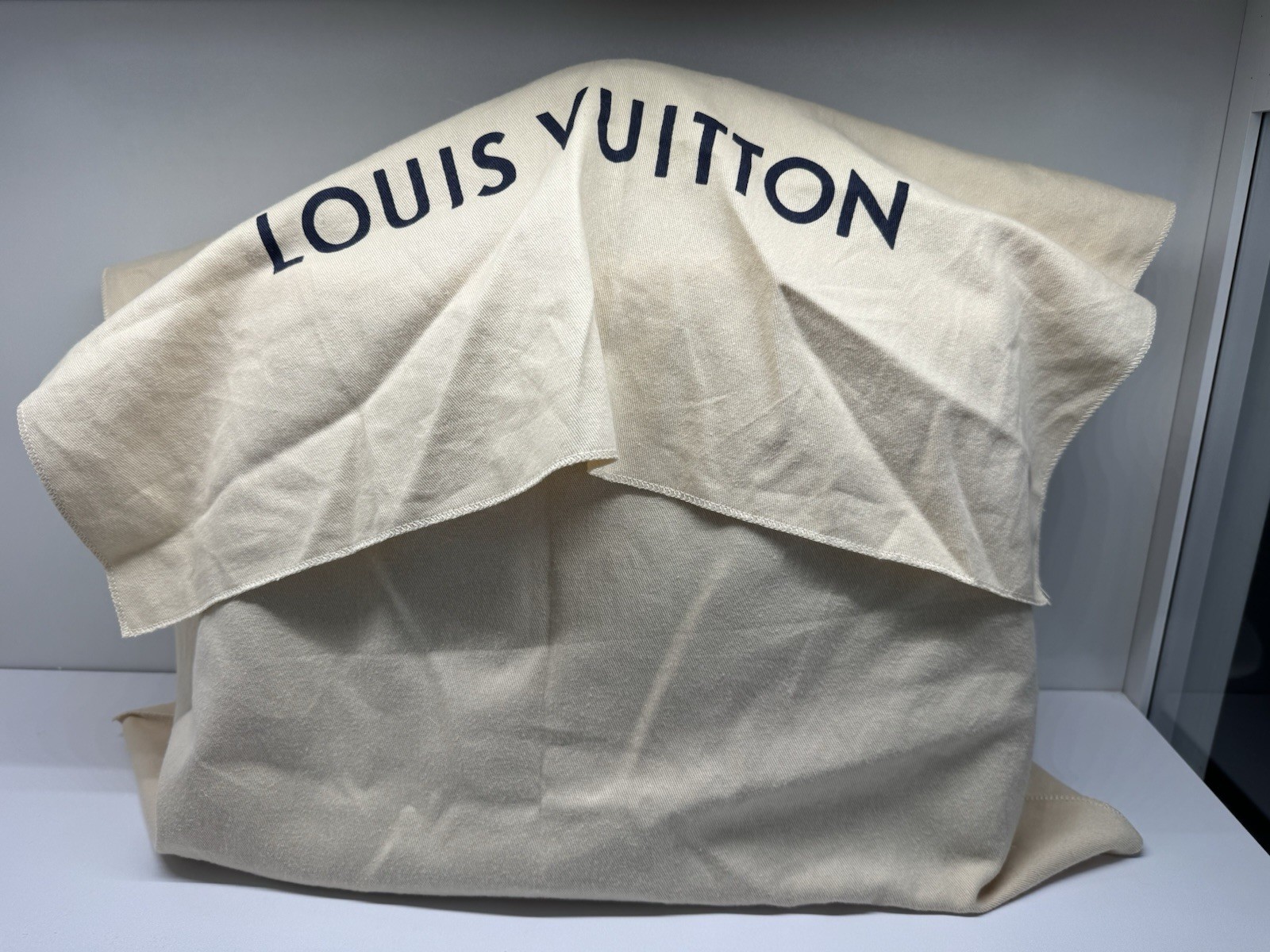 LOUIS VUITTON Montaigne GM Shoulder Bag Monogram Empreinte Blue M42746 Authentic