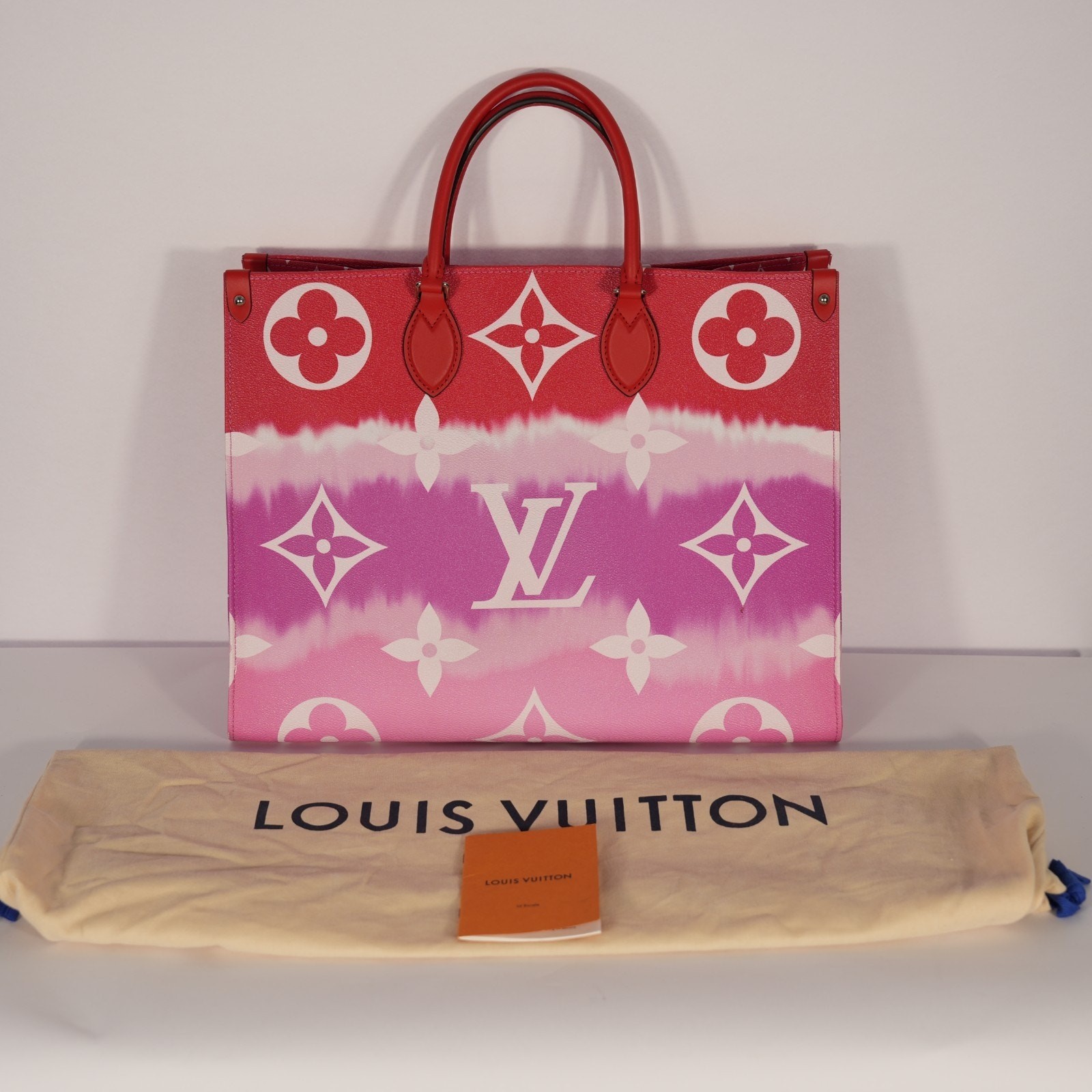 Louis Vuitton LV Monogram Escale Onthego GM Rouge Tote