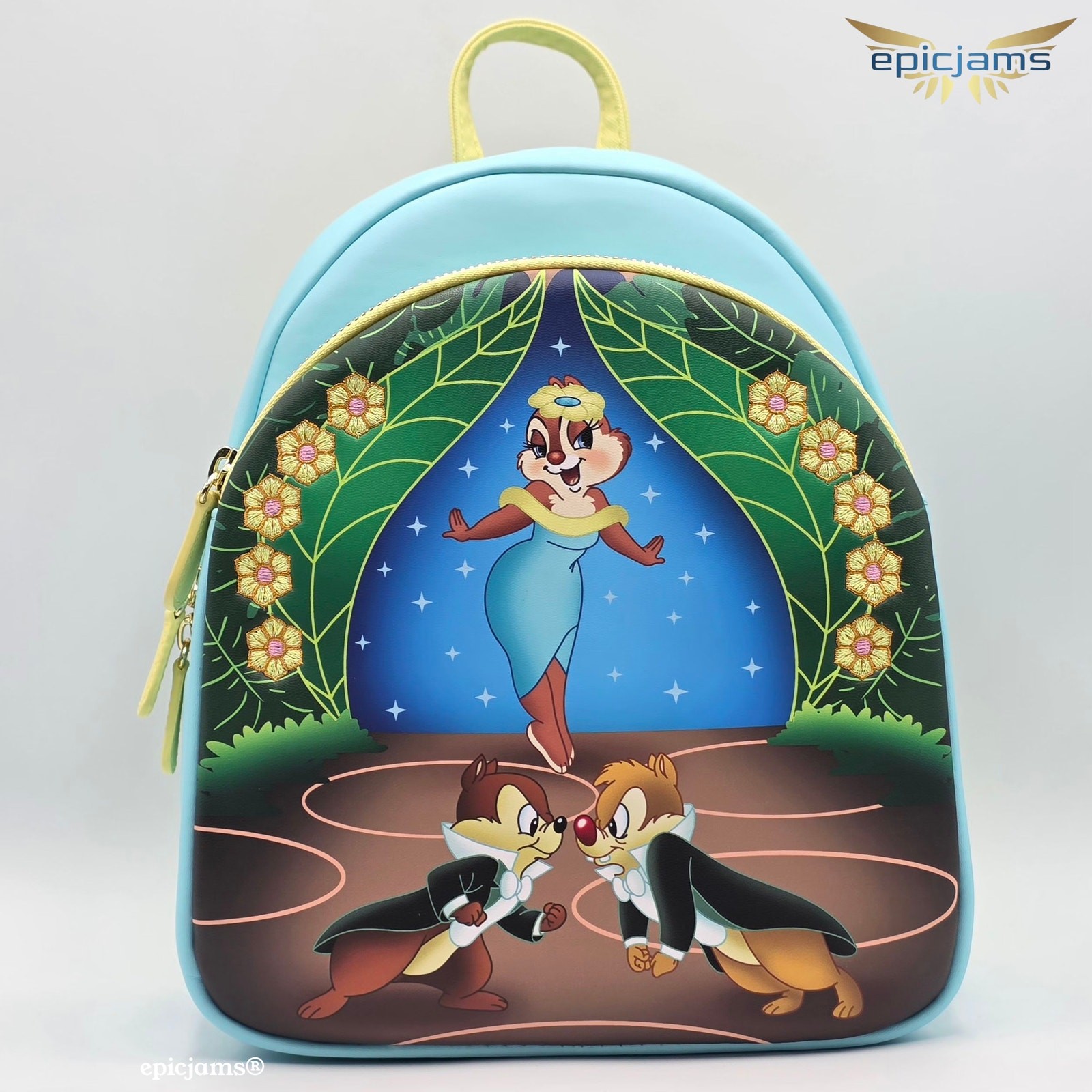 Loungefly Disney Chip ‘n’ Dale Clarice Tropical Mini Backpack New