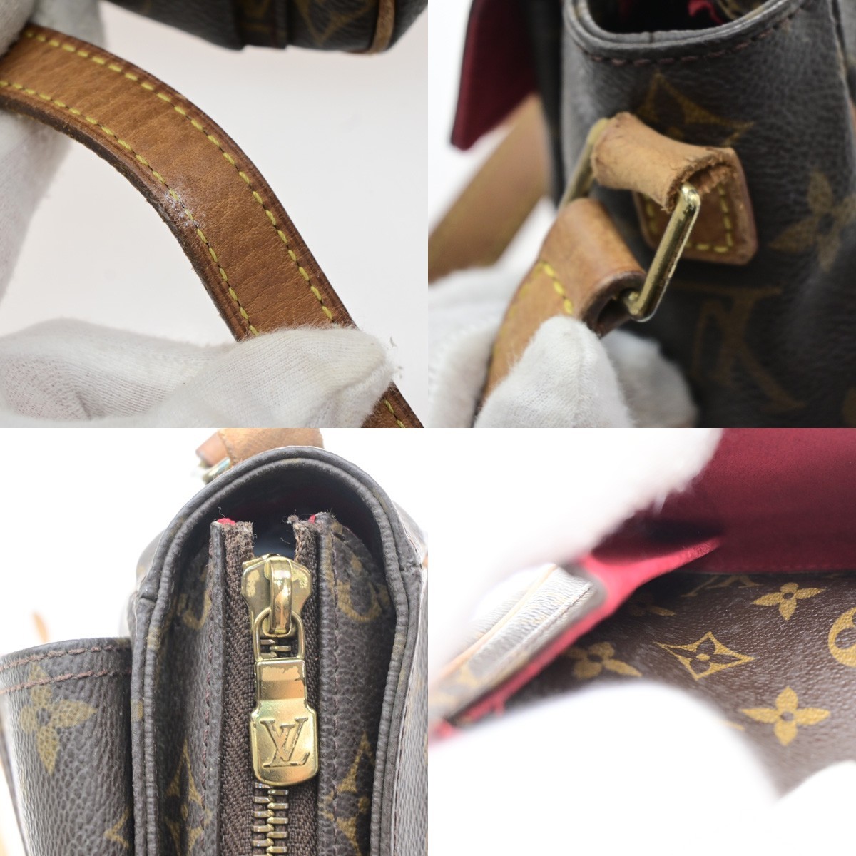 LOUIS VUITTON Viva Cite PM Shoulder Bag Monogram Leather Brown M51165 89SA190