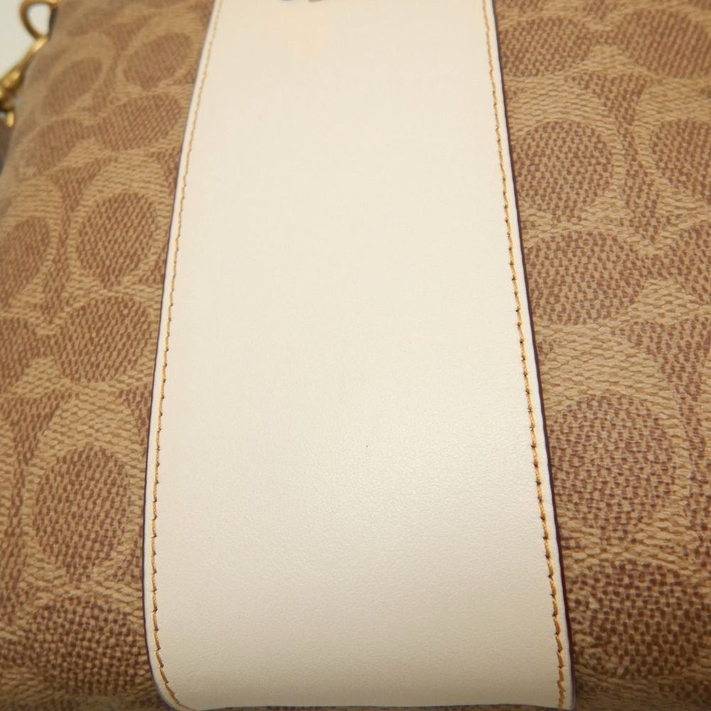 COACH Kit Messenger 41321 Shoulder Bag Coated Canvas Beige Ladies 253916