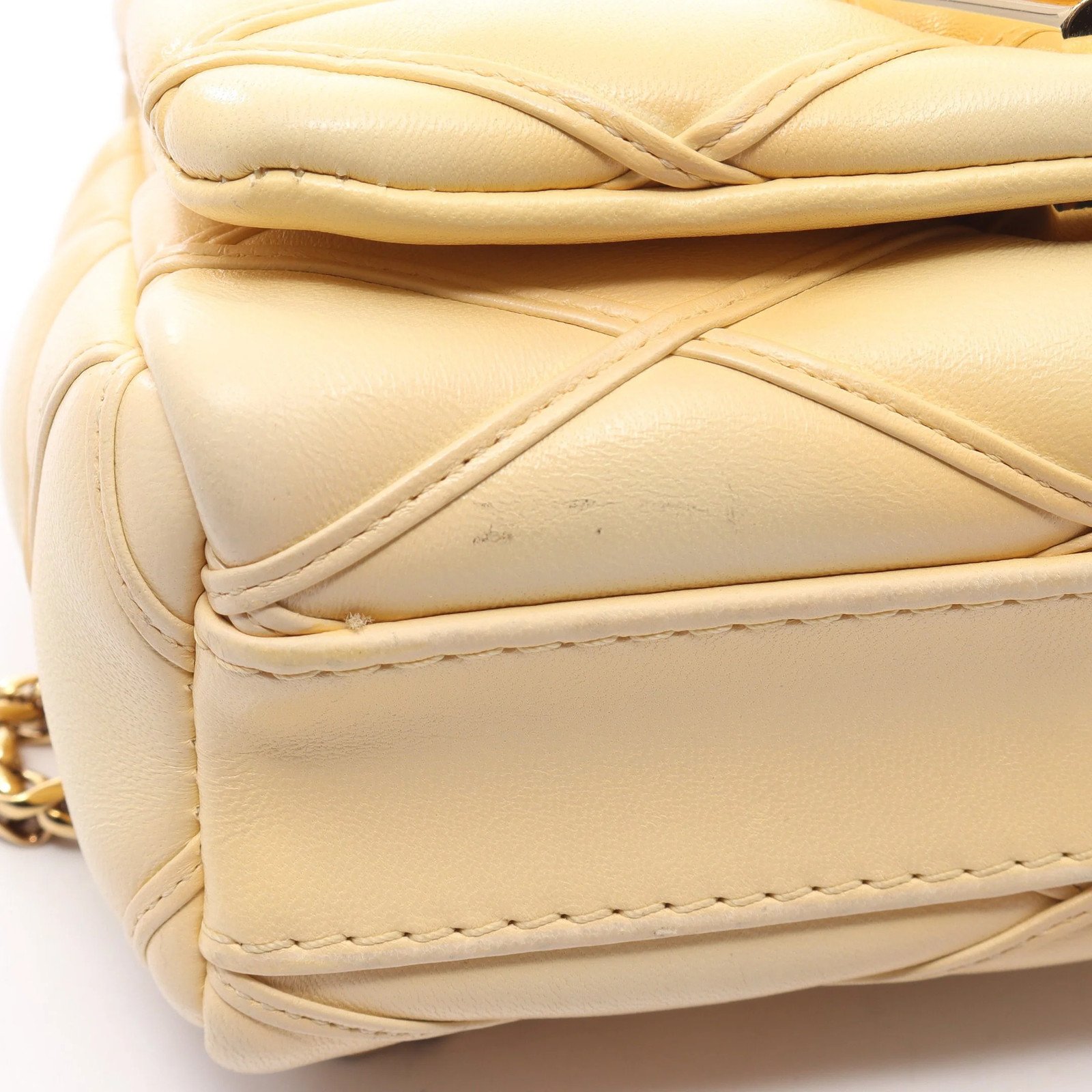 Louis Vuitton PICO GO-14 Shoulder Bag Yellow Leather #RCB13231