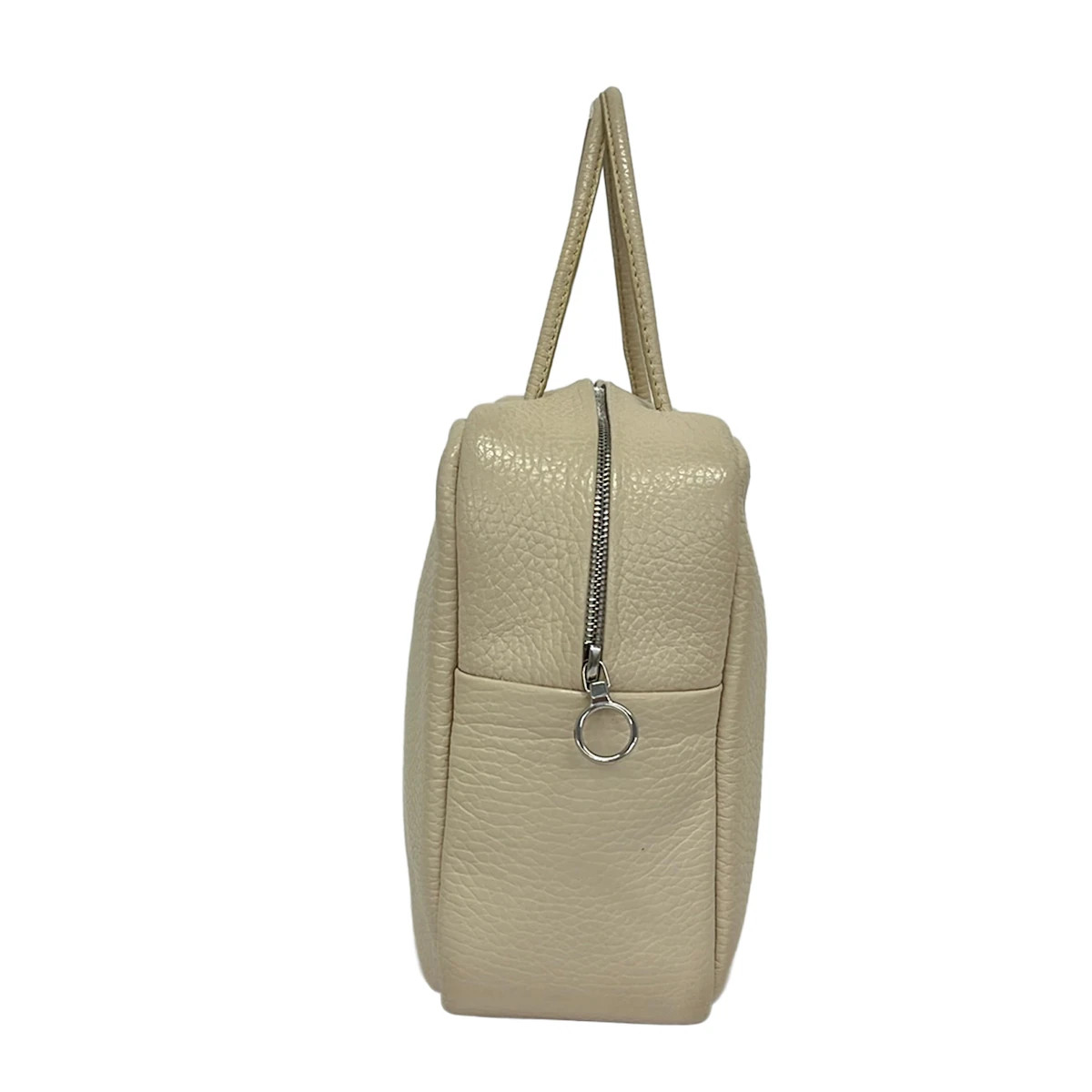 Aeta Cream Leather Handbag