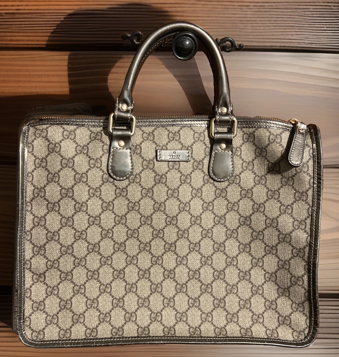 GUCCI 199259 GG Plus Monogram Medium Joy Boston Hand Tote bag