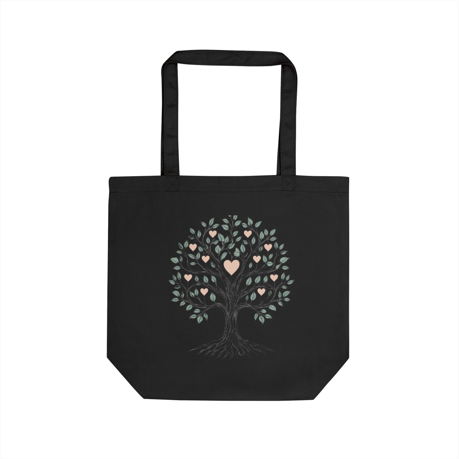 Family Tree Silhouette Tote Bag Roots Heritage Eco-Friendly Made in USA