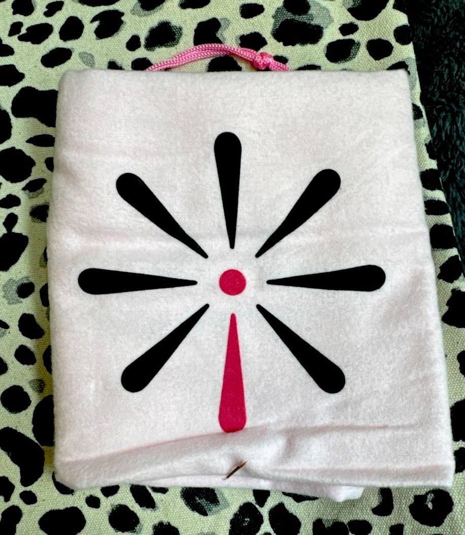 Isaac Mizrahi Live! NWOT~Snow Leopard~Canvas Tote w Dust Bag Animal Print 14X14