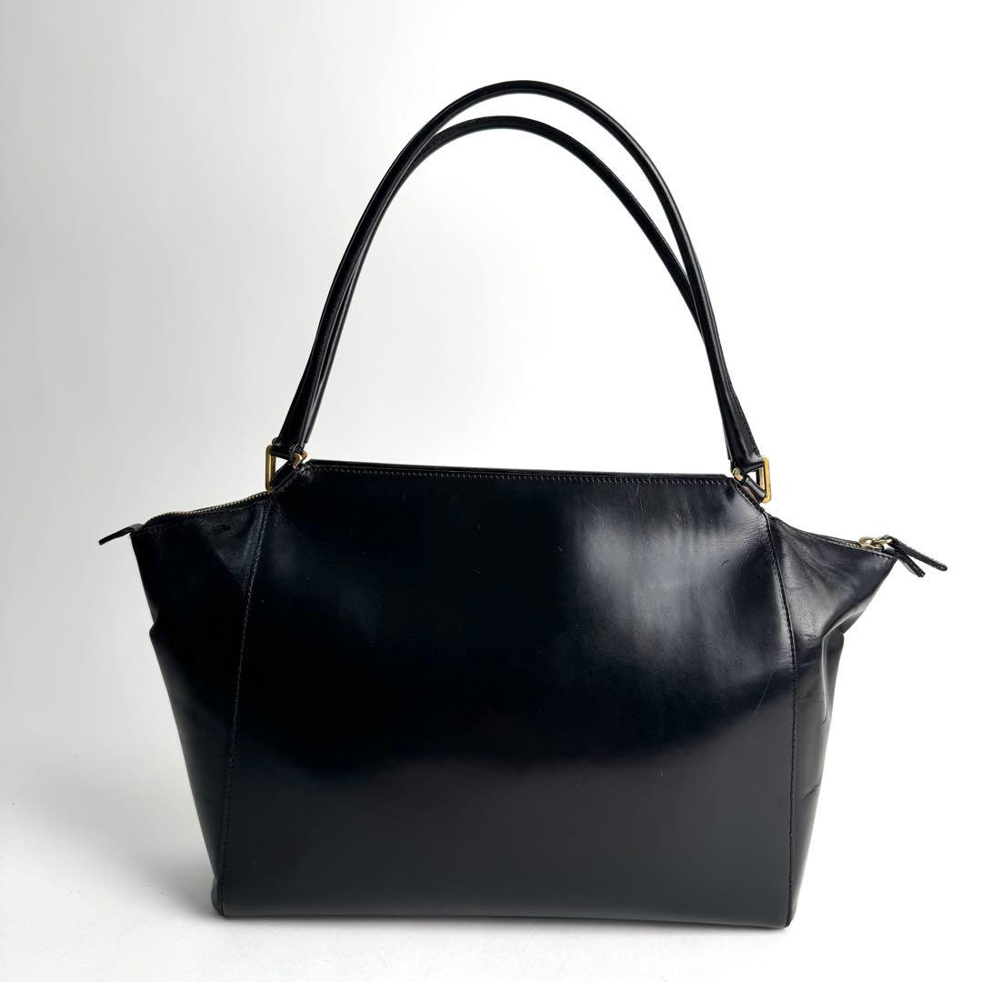 PRADA Archive Leather Shoulder Bag handbag Black Y2K Authentic 283