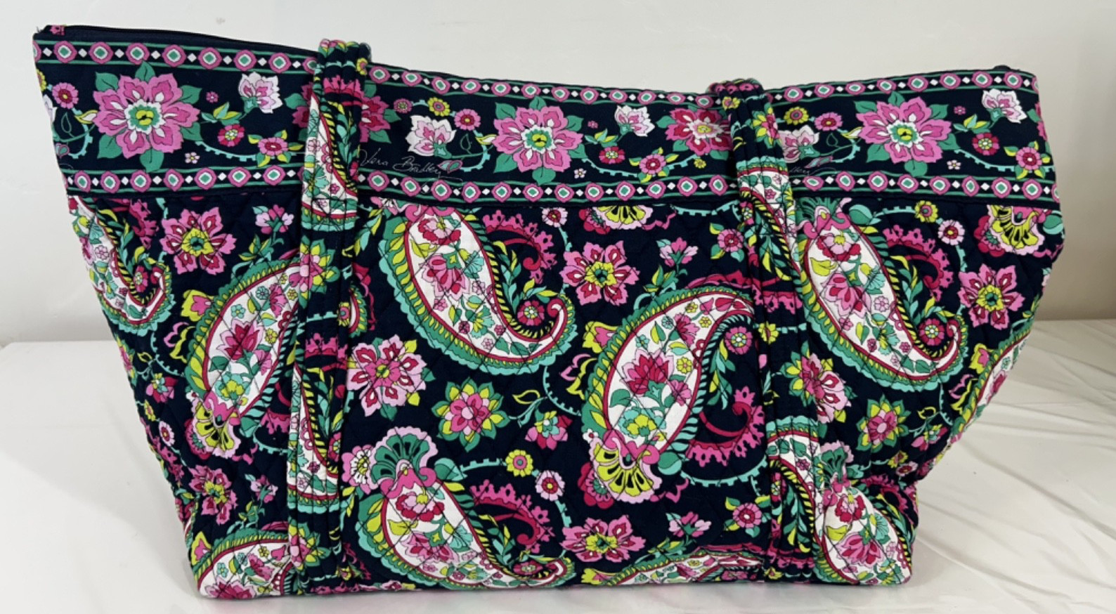 Vera Bradley Iconic Grande Tote Bag Weekender Purse “PETAL PAISLEY” Pattern S1
