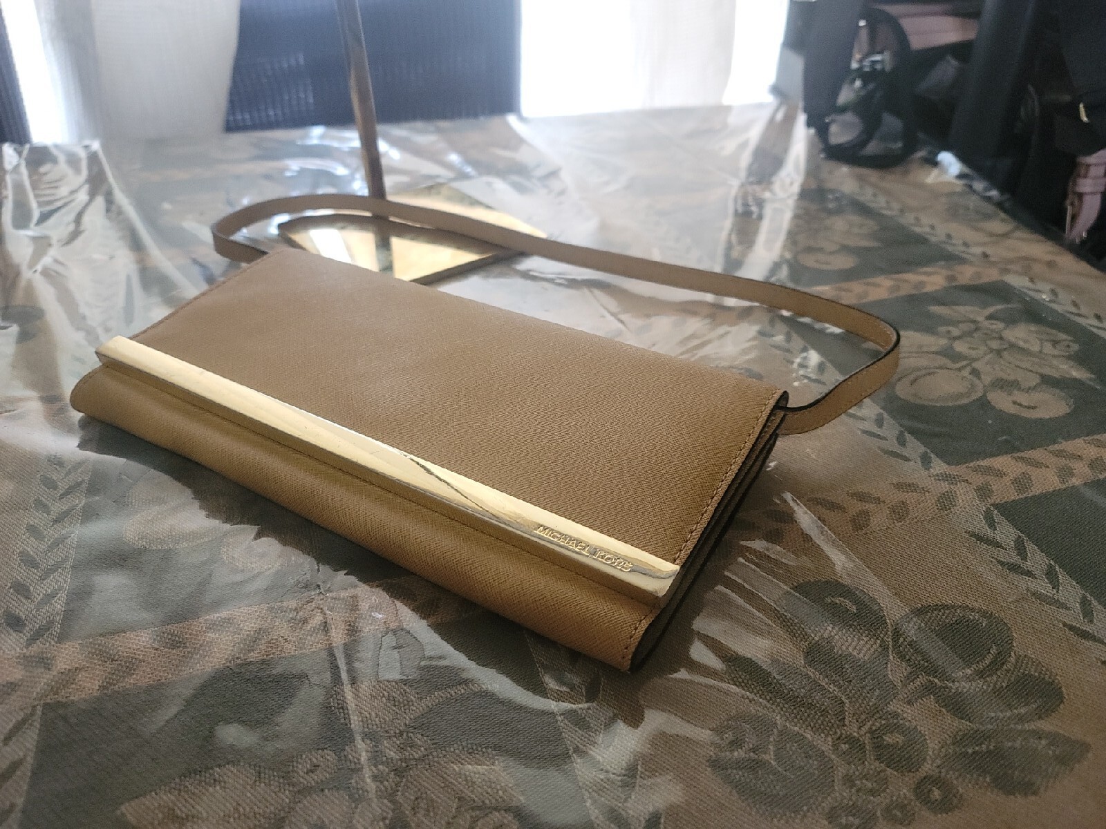 Michael Kors Leather Clutch Shoulder Bag Purse -see descriptions