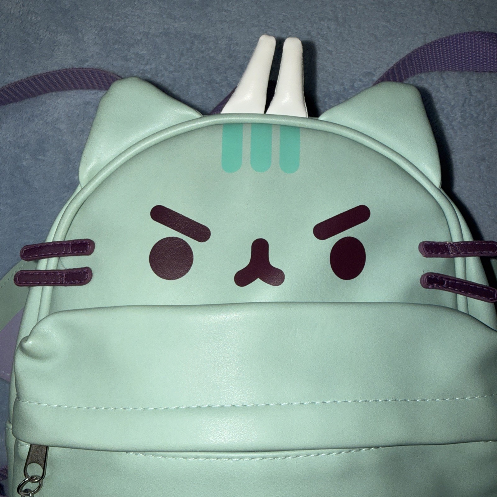 Rare Hot Topic Exclusive Pusheen Dragonsheen Mini Backpack Faux Leather Bag