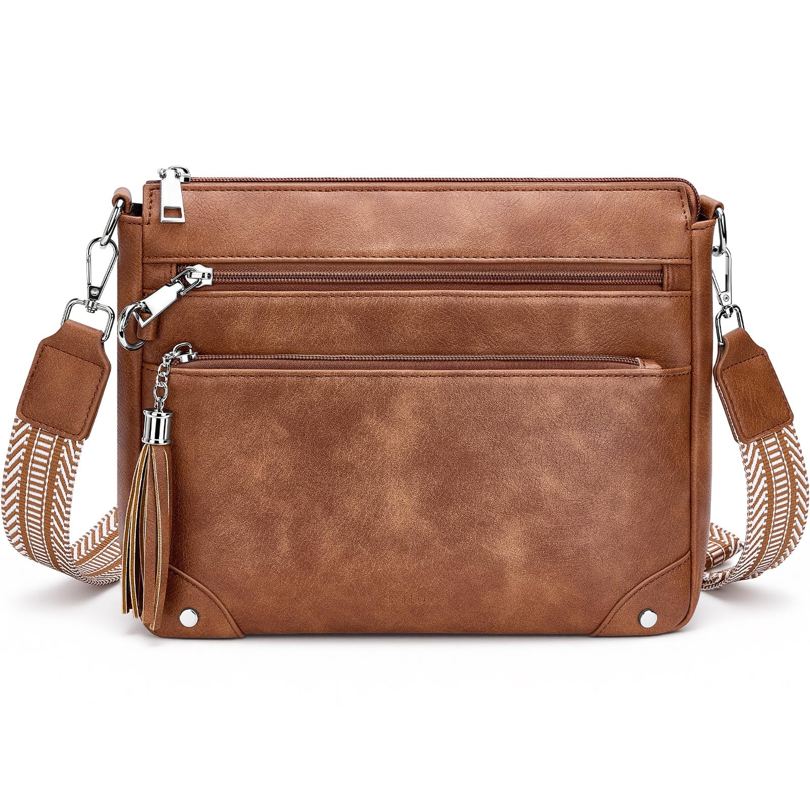 Anti Theft Crossbody Purse for Women RFID Crossbody Bags for Travel, Vegan Le…