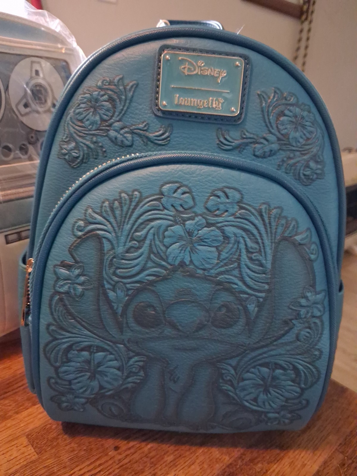 Loungefly Disney Lilo & Stitch Hibiscus Blue Mini Backpack