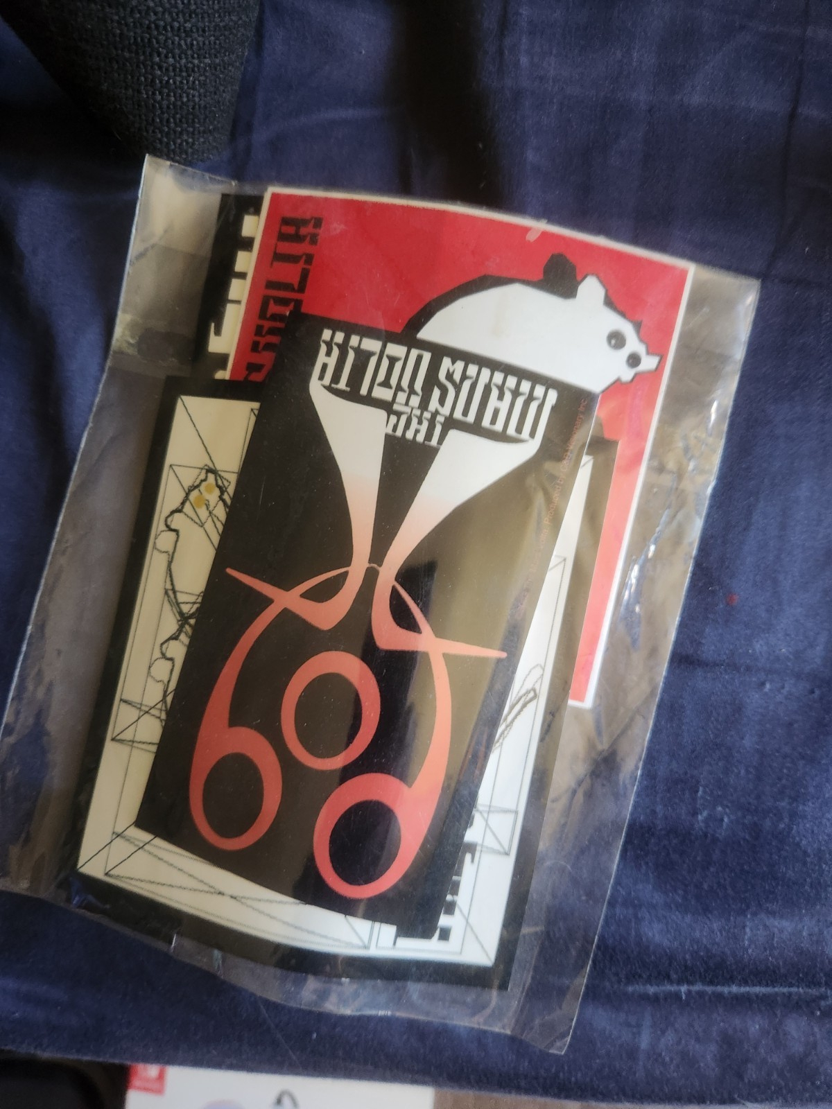 Very Rare Sold Out The Mars Volta Tote Satchel 2004 Tour CD & Stickers Cedric
