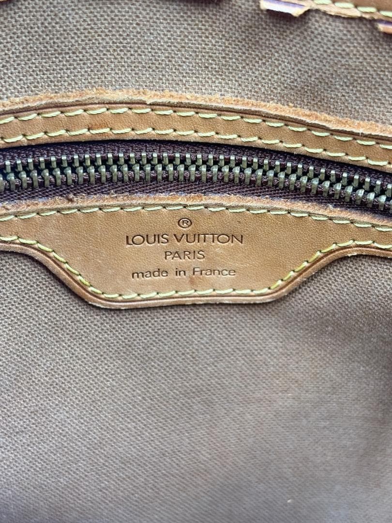 Louis Vuitton Vavin PM Monogram Canvas Vachetta Handbag Brown 21cm H 25cm W 9cm