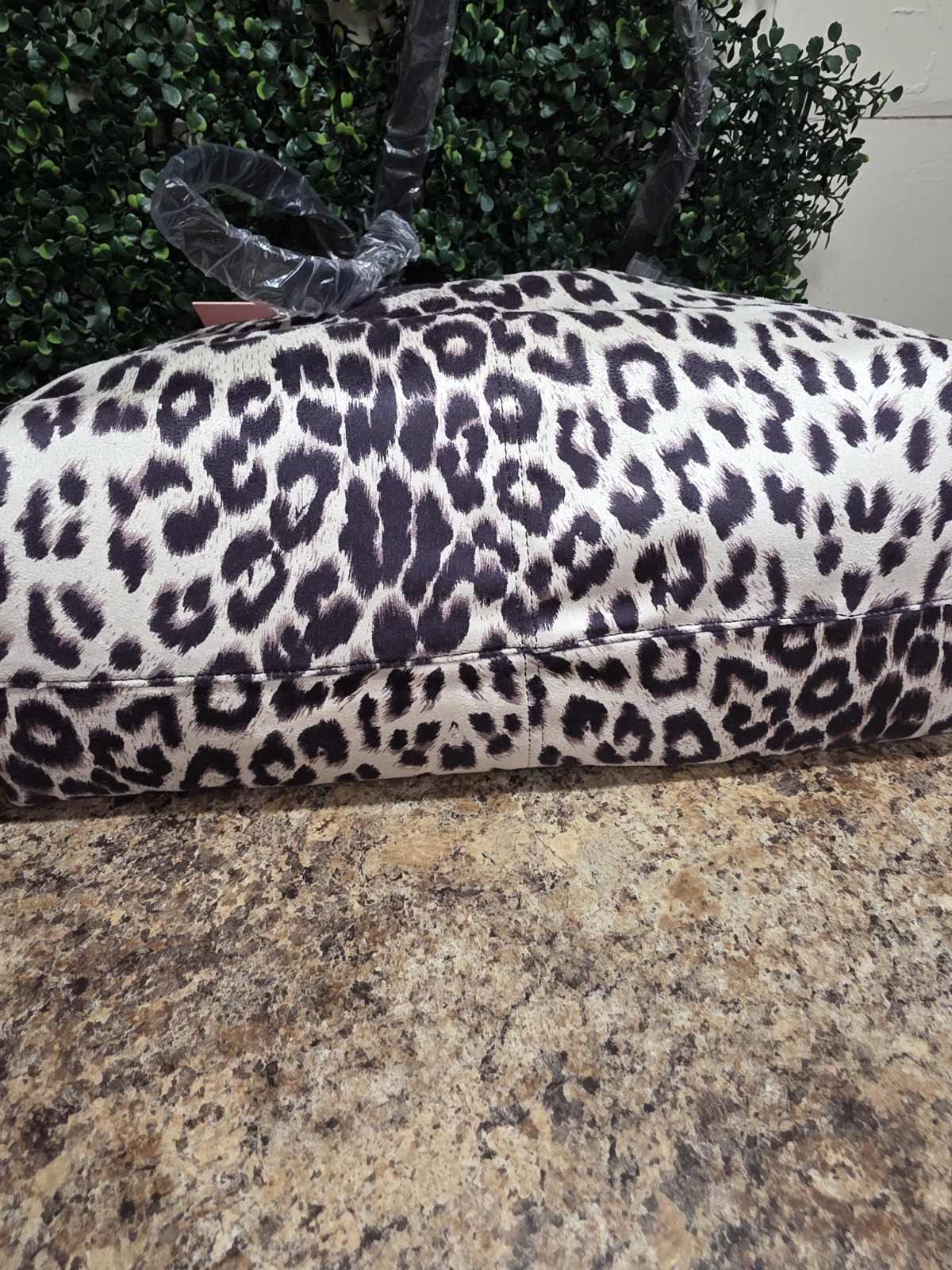 Juicy Couture Leopard Print Tote Shoulder Bag Chain Strap