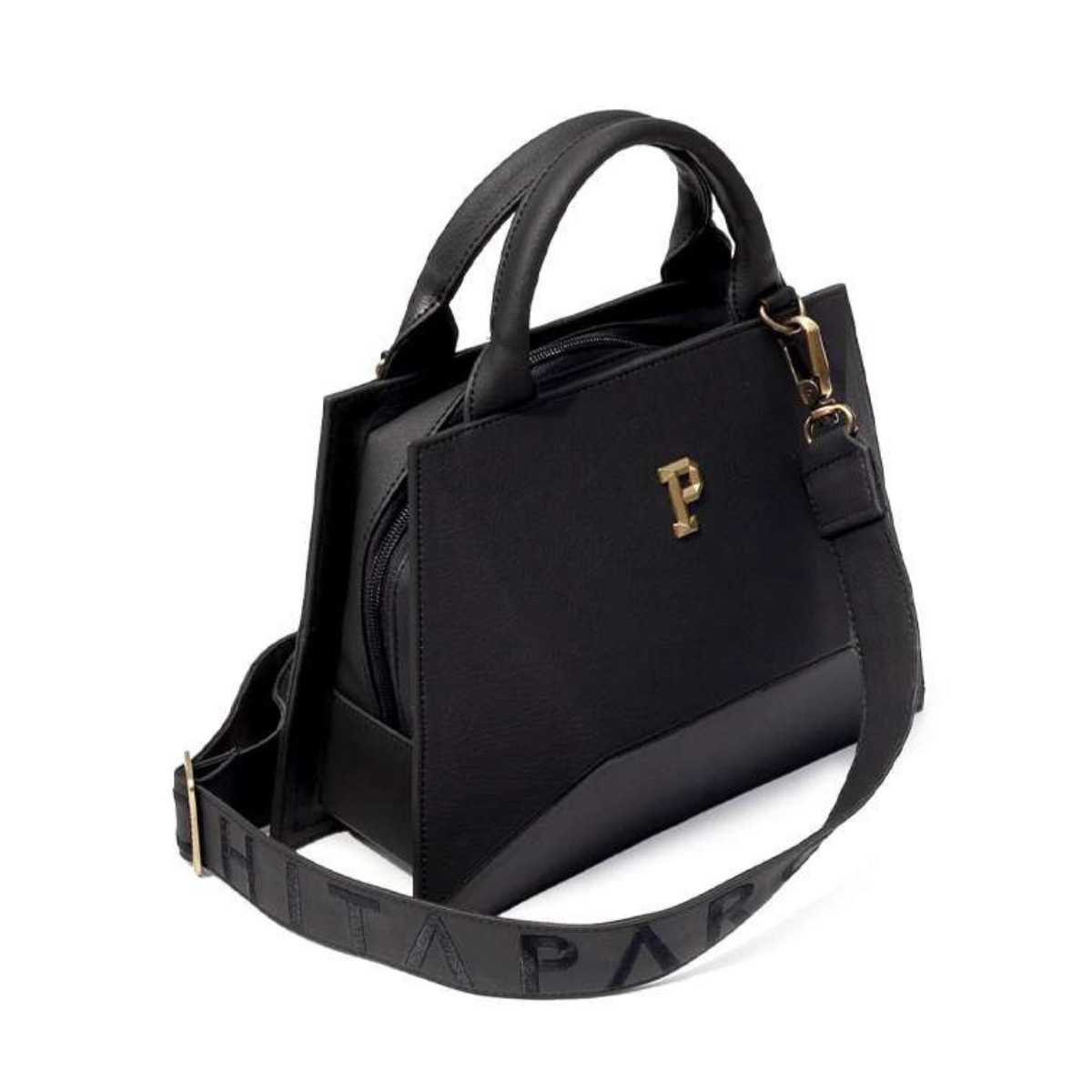 Cartera PARCHITA 100% colombiana Top Handle Bag Crossbody bag Kufra Black