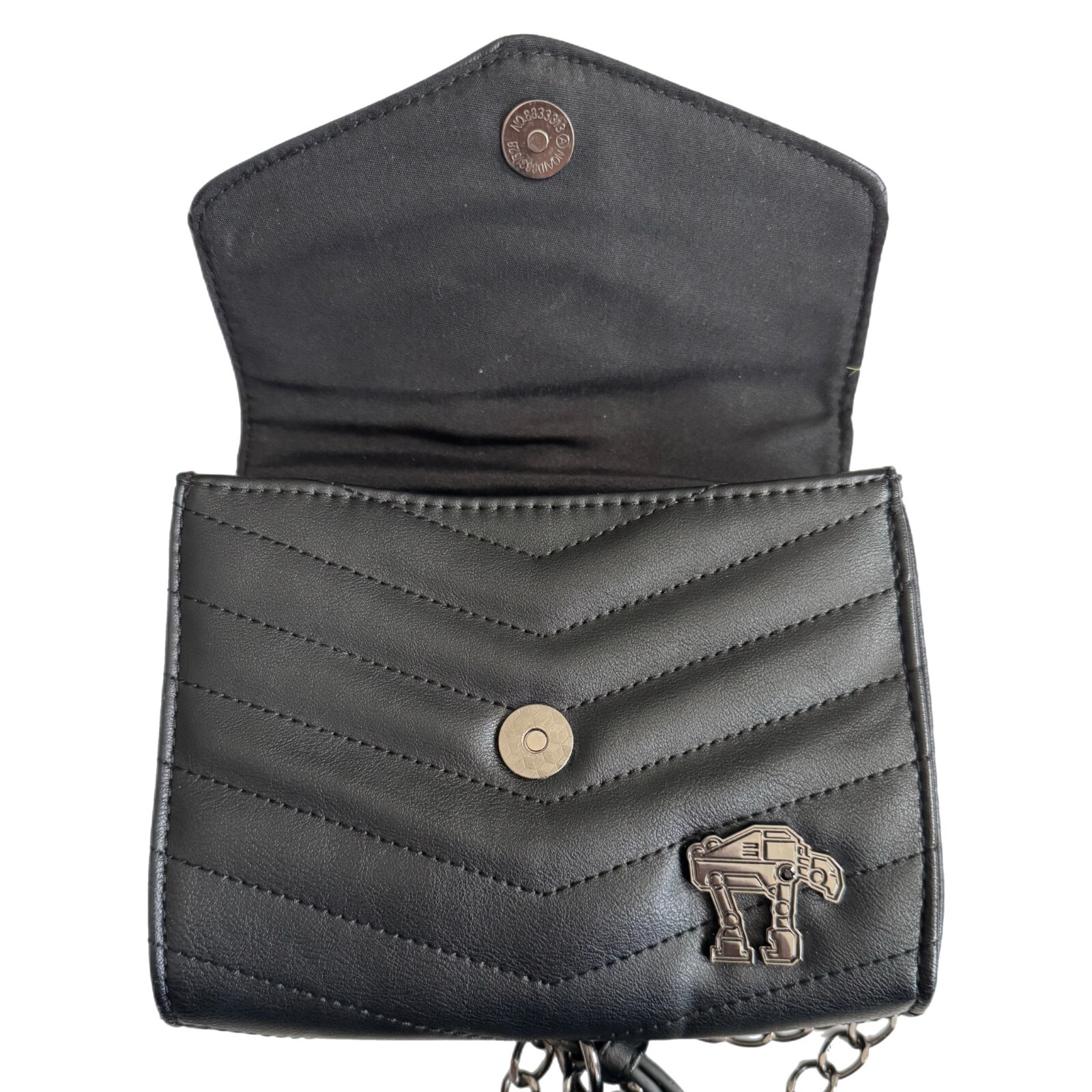 Star Wars Bioworld Last Jedi Dark Side Quilted Chain Strap Crossbody Bag Purse