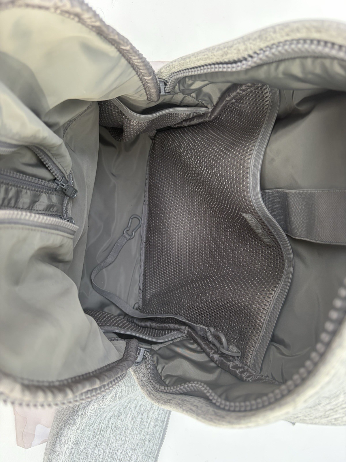 Dagne Dover Dakota Backpack Heathered Gray Neoprene Medium Dustbag Pouch