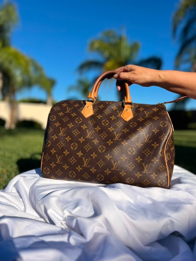 Louis Vuitton Speedy Duffle 35 Brown Canvas Monogram