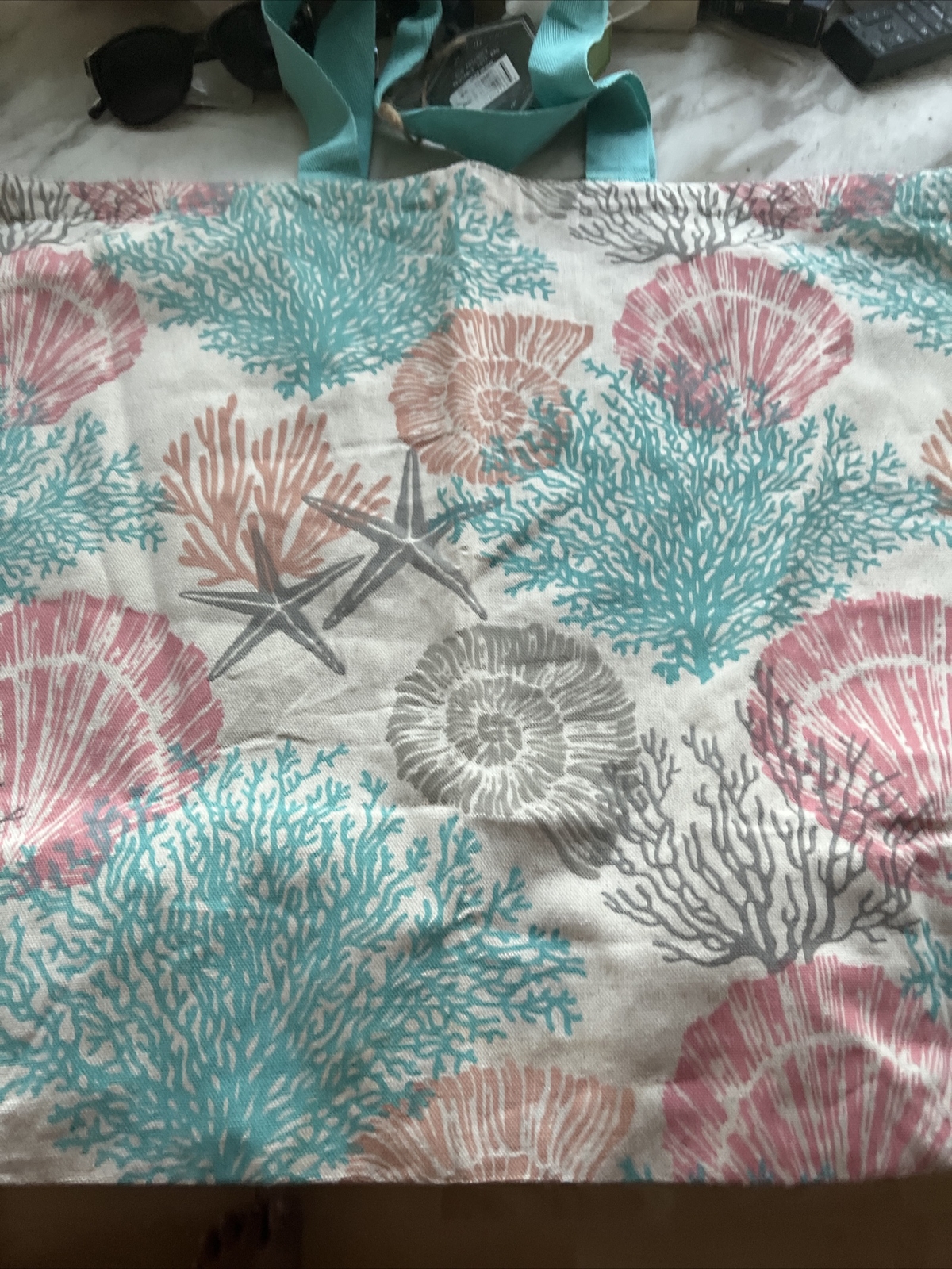 Boho Living Tote, Extra Large beach Reusable Tote -Large Handles NWT