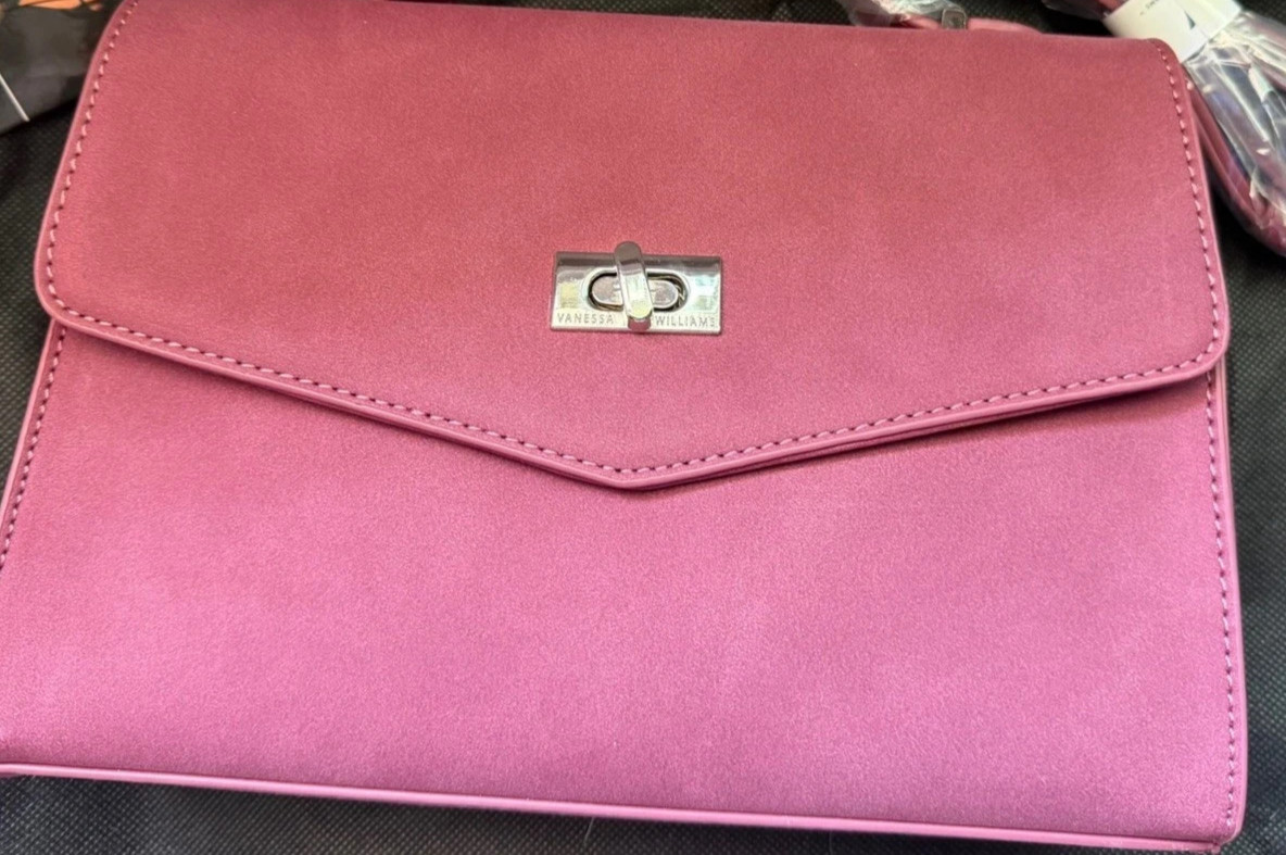 Vanessa Williams Purse Burgundy Merlot Posh Crossbody Bag Handbag New With Tags