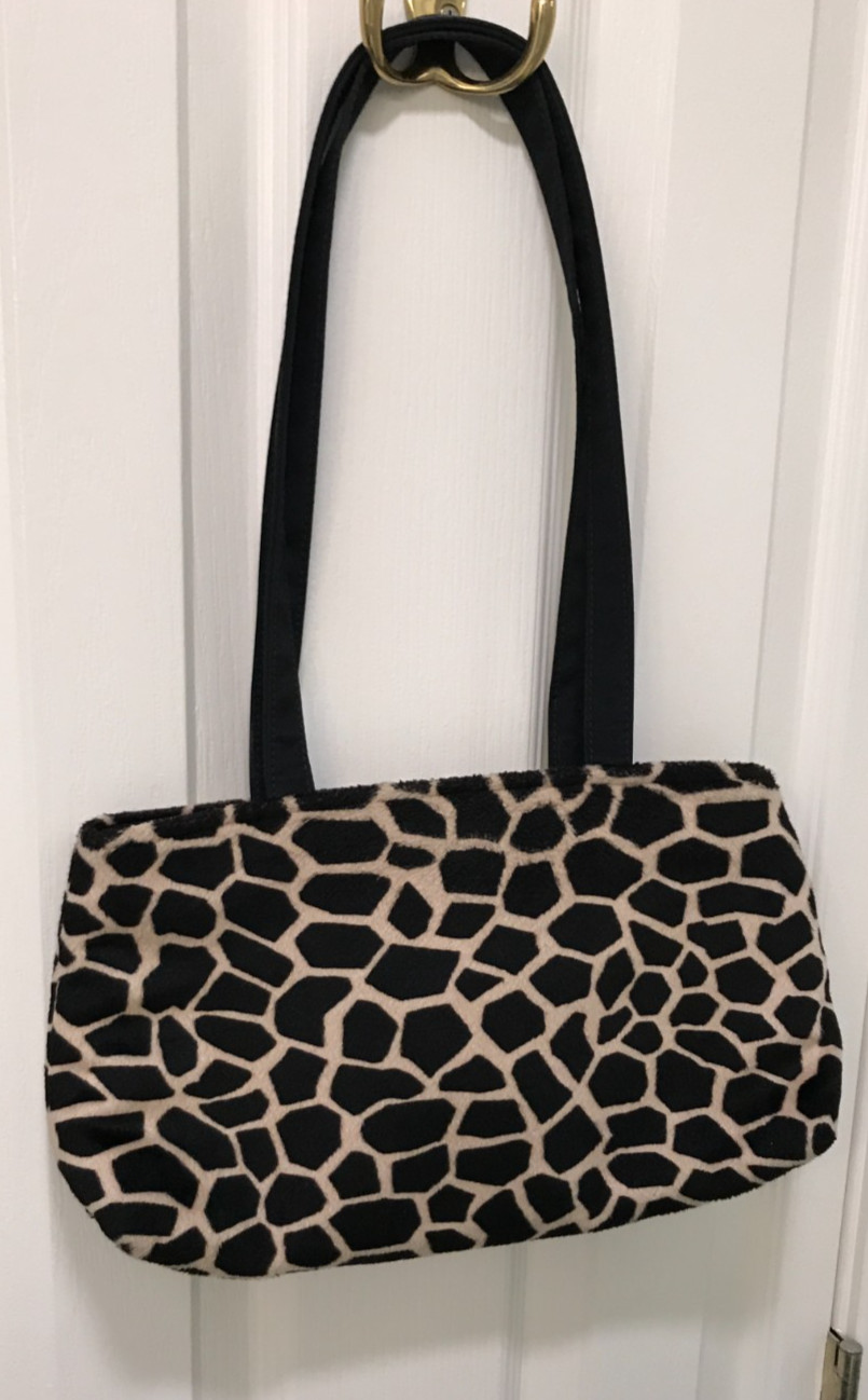 SALE!! Small Animal Print Faux Fur Handbqag!! Red Satin In!! GREAT Condition!!